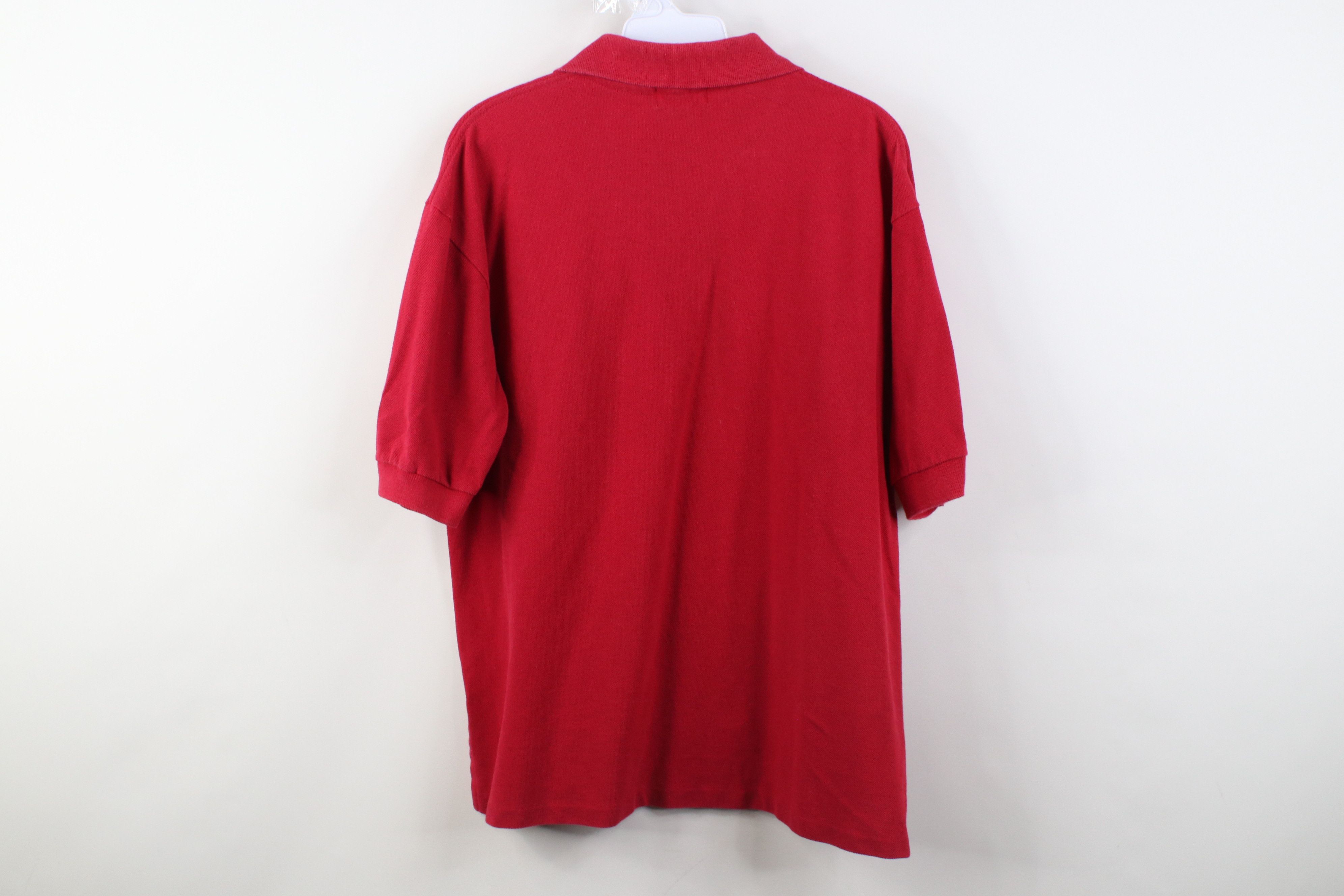 Vintage Vintage 90s Streetwear Pique Cotton Golf Polo Shirt Red USA Size US M / EU 48-50 / 2 - 11 Thumbnail