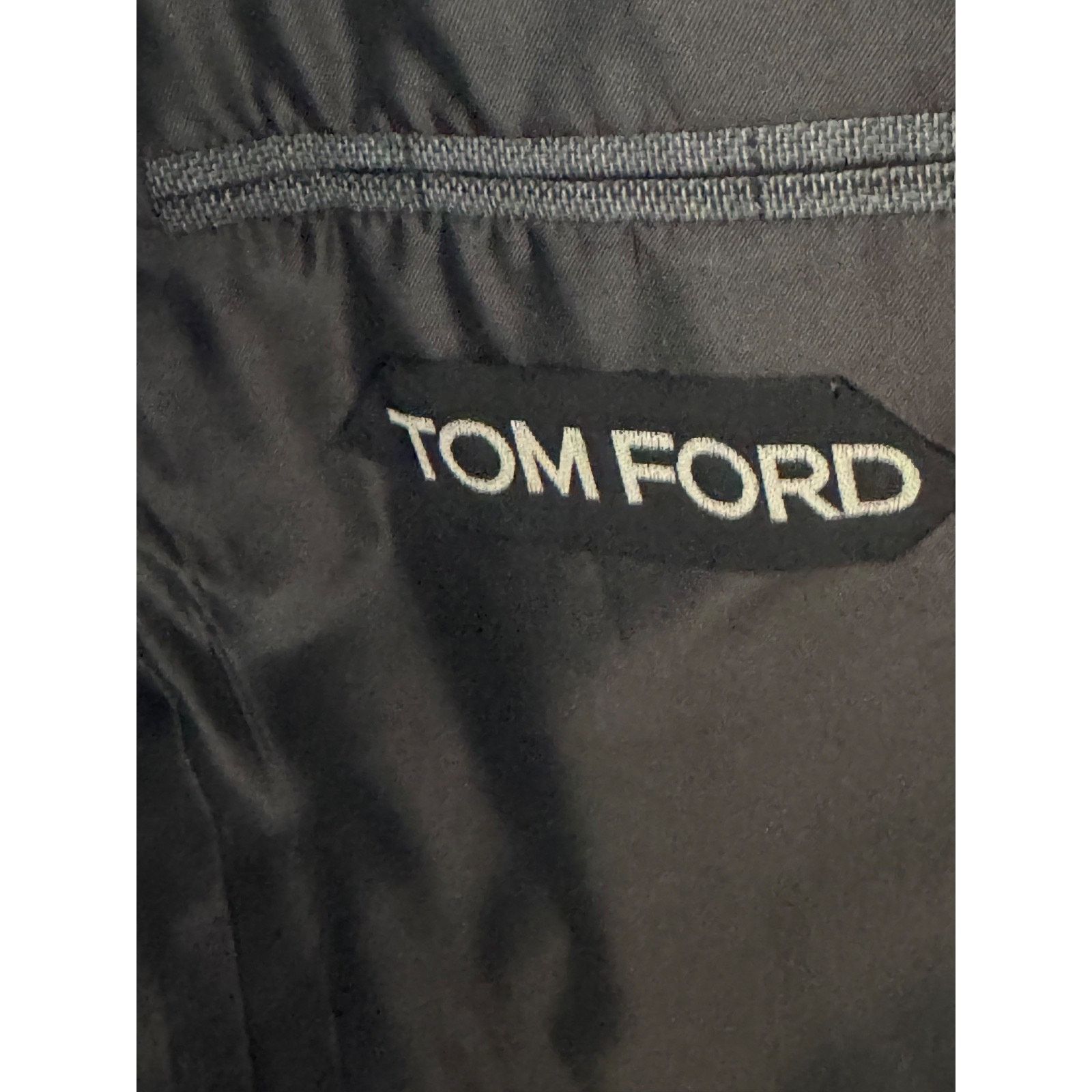 Tom Ford Tom Ford Gray Windsor Wool Silk Windowpane Peak Blazer 42R Size 42R - 7 Thumbnail