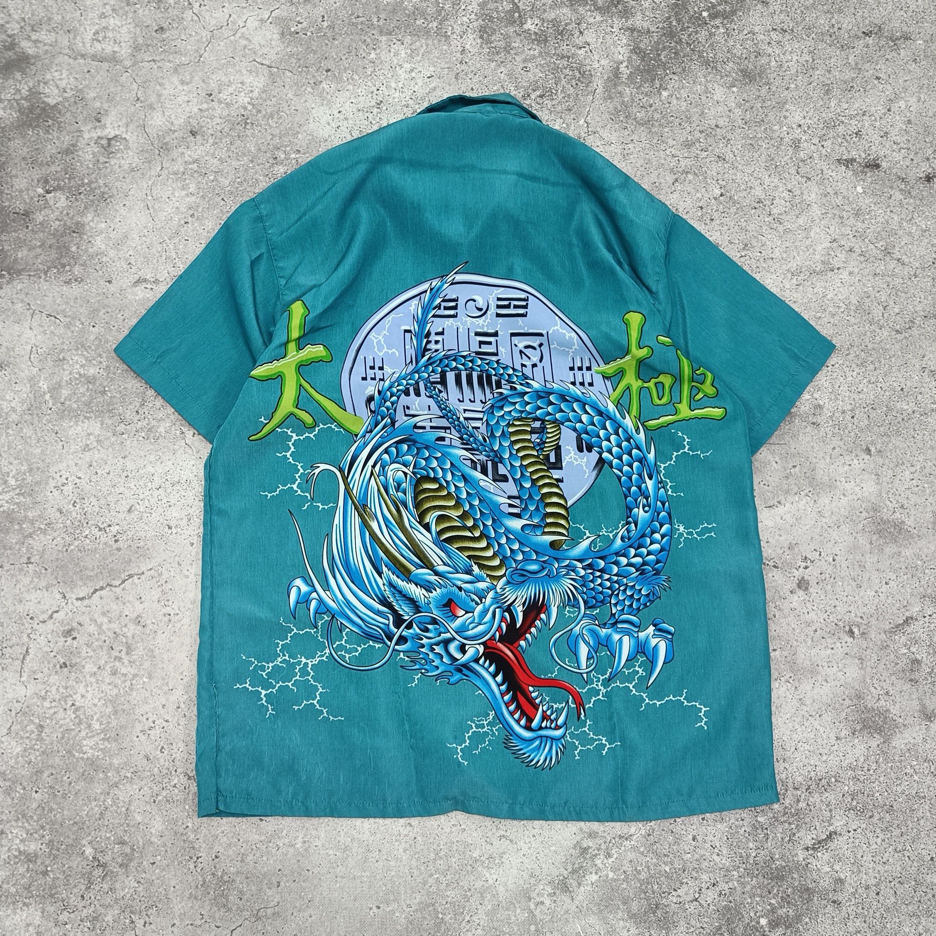 Japanese Brand vintage Japanese style dragon sign shirt Oversized Size US XXL / EU 58 / 5 - 5 Thumbnail