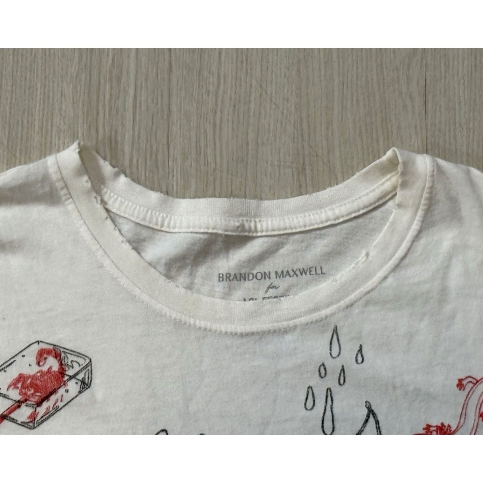 Brandon Maxwell Brandon Maxwell Shirt ACL Festival Pre-Distressed White Short Sleeve L Mens Womens Austin City Limits Rock Art 90s Band Hip Hop Hippie Logo Graphic Size US L / EU 52-54 / 3 - 7 Thumbnail