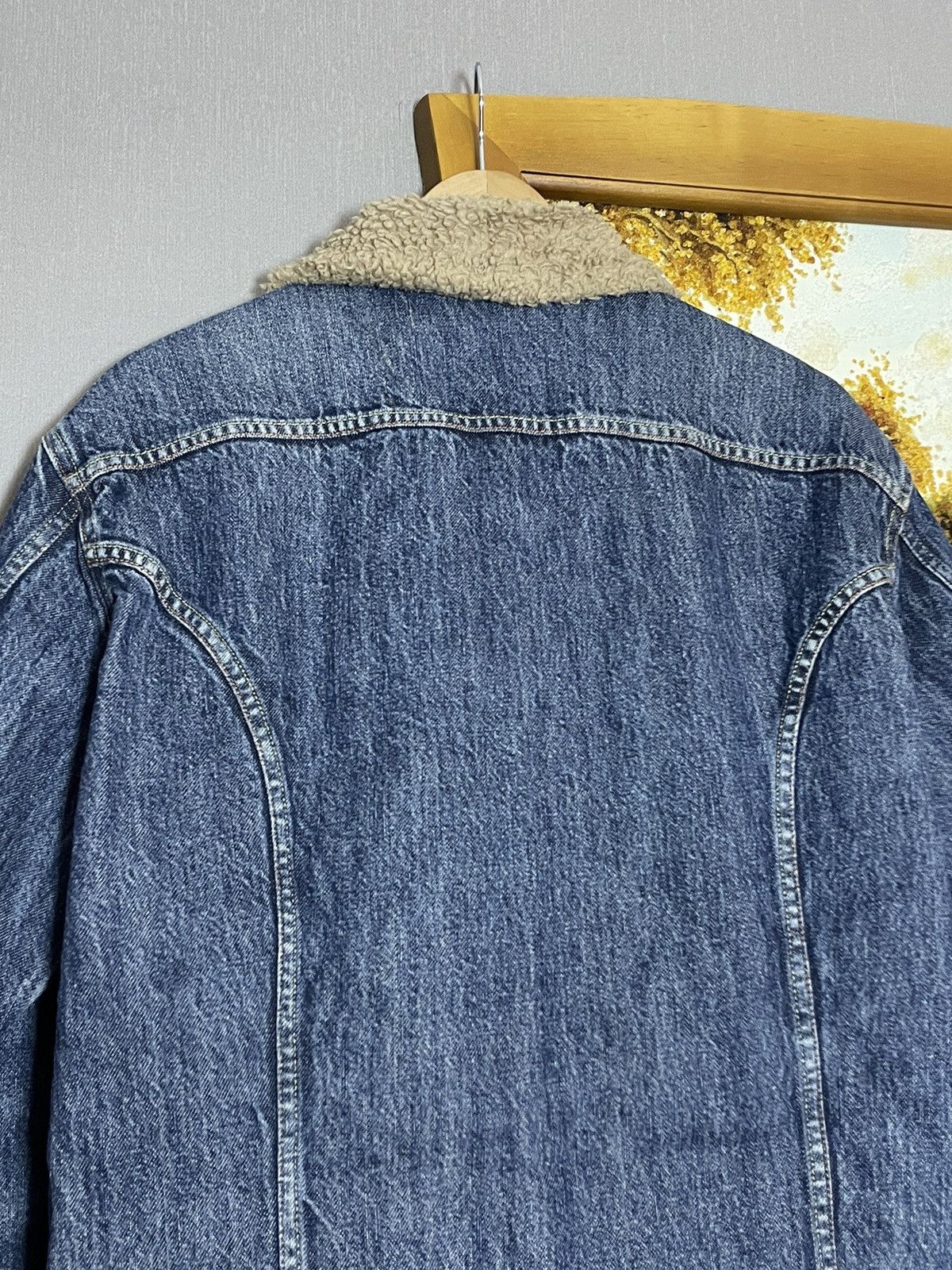 Diesel Vintage Diesel Cropped Washed Denim Sherpa Jacket Hedi RRL Size US XL / EU 56 / 4 - 14 Thumbnail