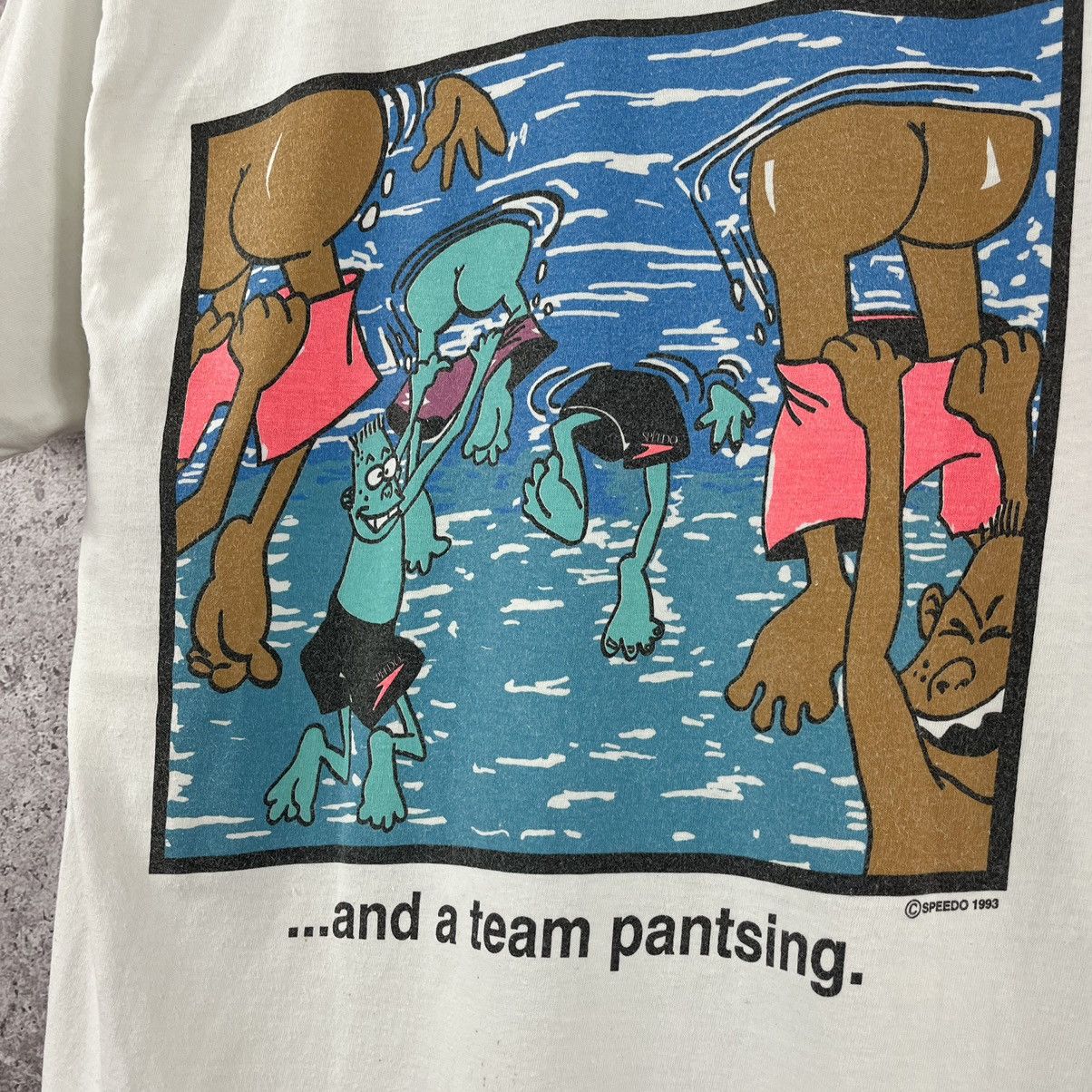 Speedo Speedo 1993 T-Shirt Crazy Big Logo Surf Style Vintage Size S Size US S / EU 44-46 / 1 - 9 Thumbnail