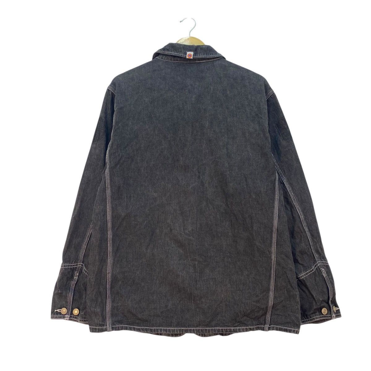 Japanese Brand 💥Vintage Lubricant 76 Style Denim Chore Jacket Size US M / EU 48-50 / 2 - 3 Thumbnail