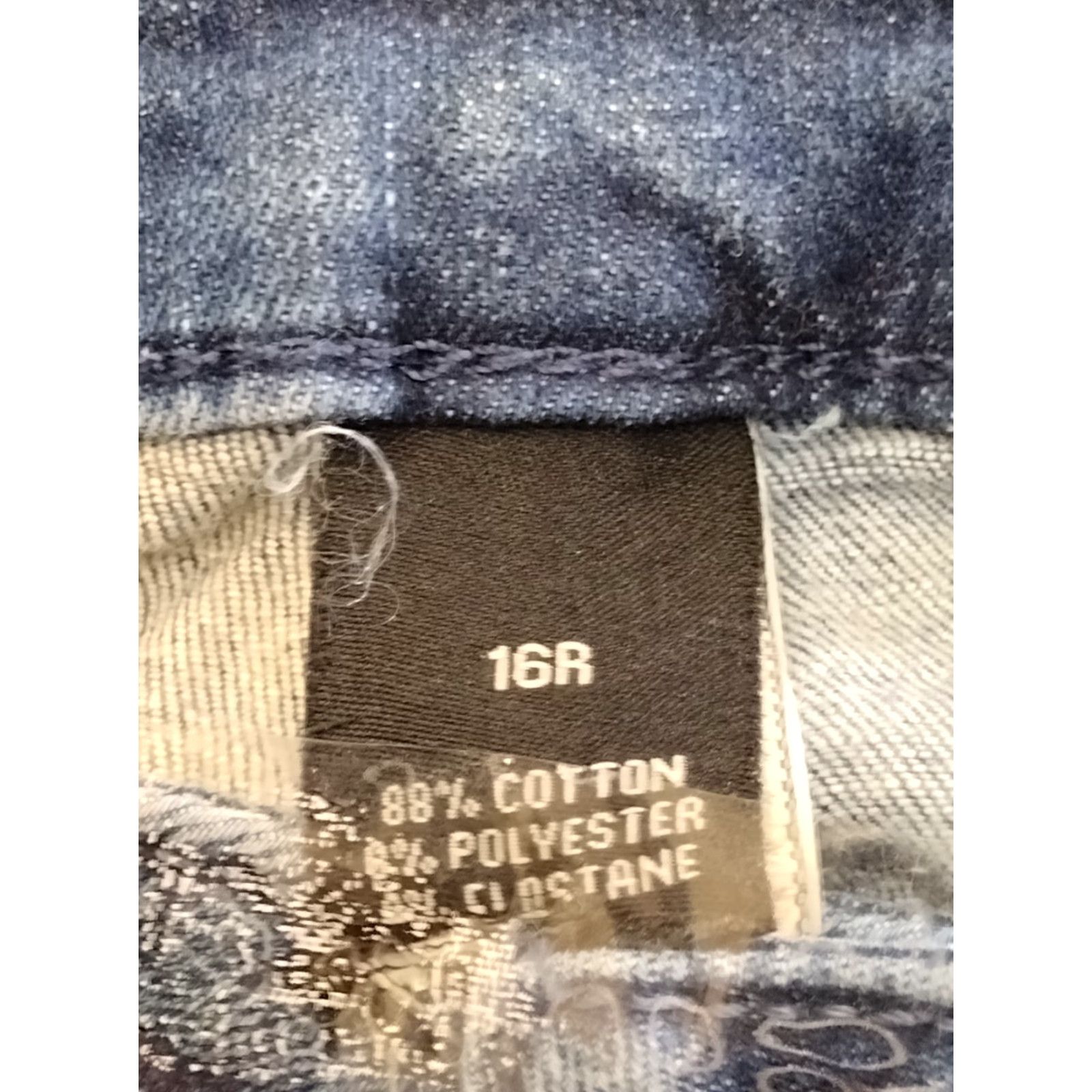Vintage Unbranded Women's Jeans Cropped Stretch Blue Cotton Blend Size 16R Size 38" / US 16 / IT 52 - 5 Thumbnail