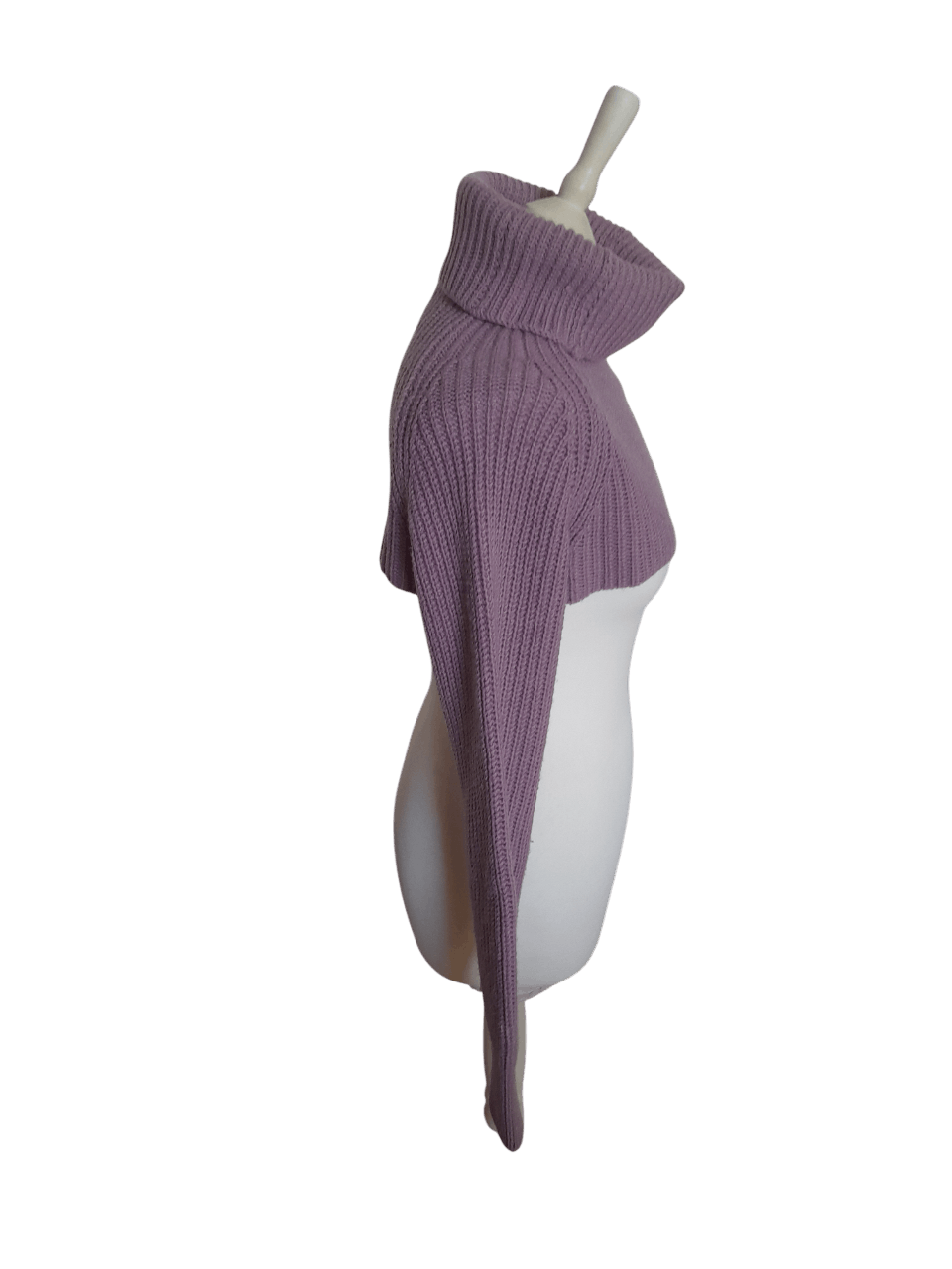 Valentino Valentino Cropped Lilac Knit Top Size L / US 10 / IT 46 - 8 Thumbnail