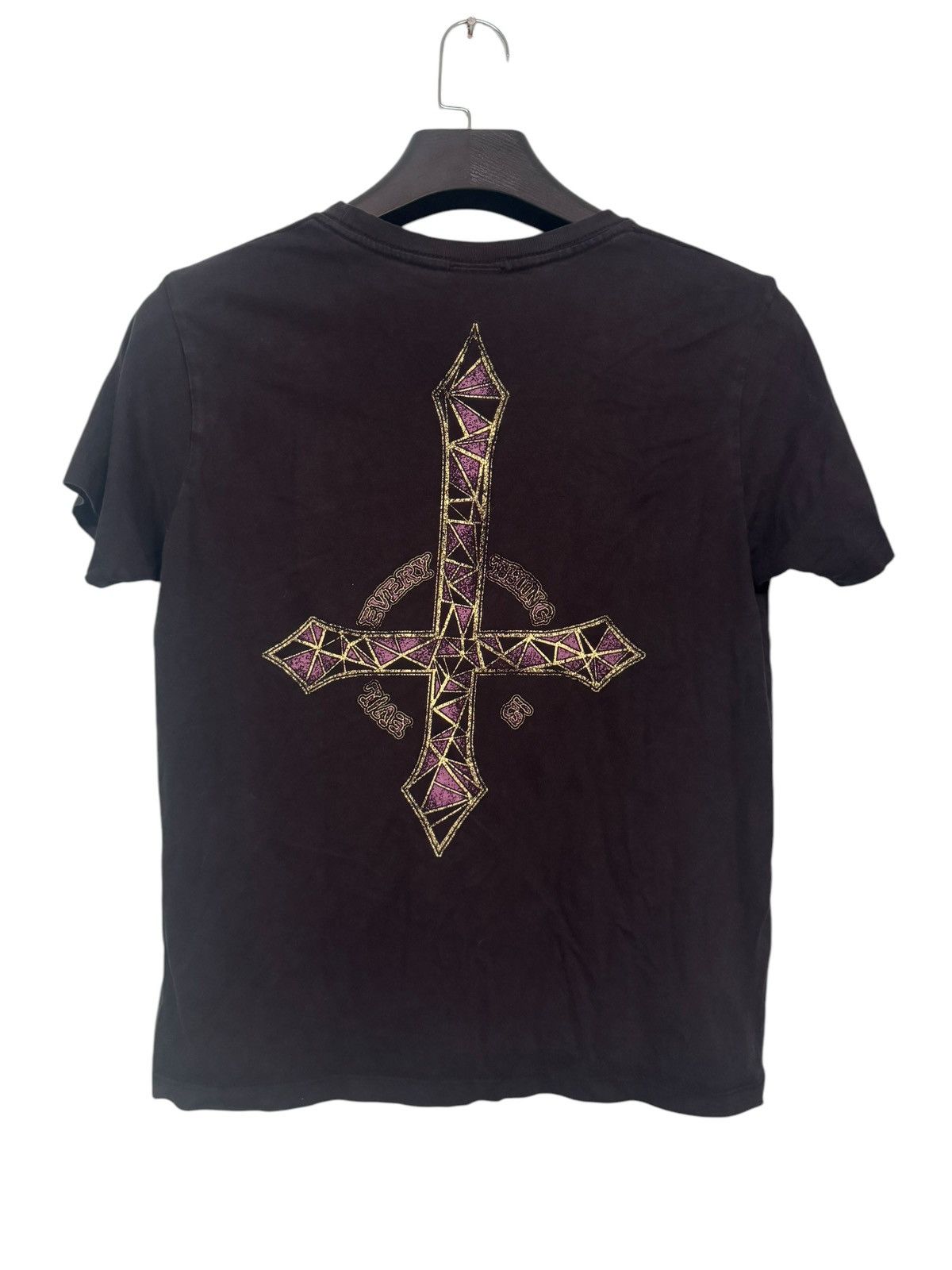 If Six Was Nine 💥PUNK DESIGN ANTI CROSS EVERYTHING IS EVIL Size US S / EU 44-46 / 1 - 1 Thumbnail