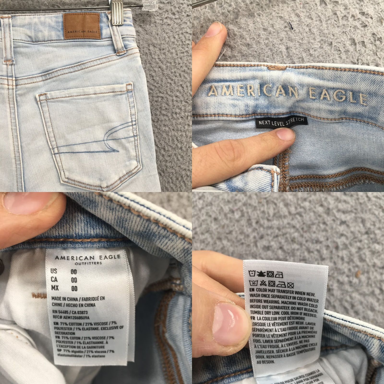 American Eagle Outfitters American Eagle Outfitters Hot Pants Shorts Womens 00 Blue Distressed Stretch Denim Casual Activewear 90s? Size 24" / US 00 / IT 34 - 9 Thumbnail