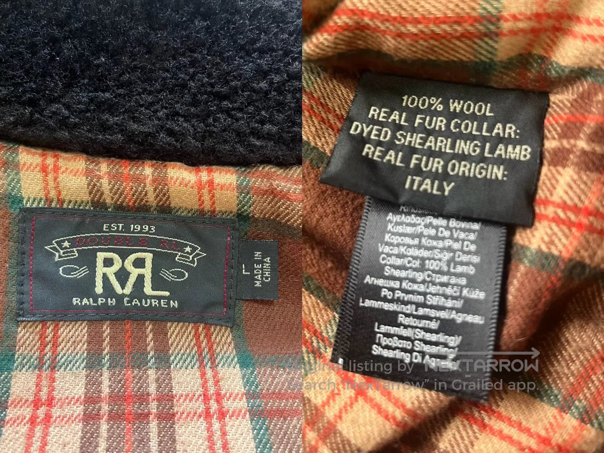 RRL Ralph Lauren RRL Shearling Farm Jacket. Size US L / EU 52-54 / 3 - 5 Thumbnail