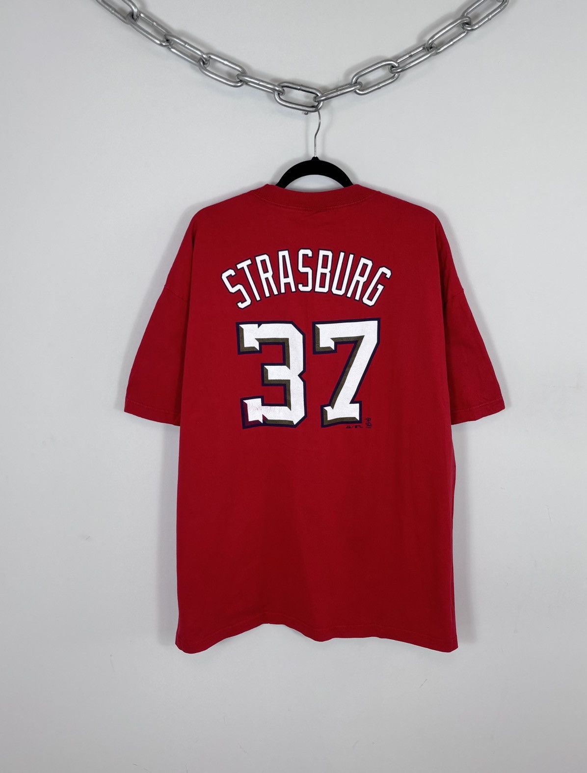Majestic Majestic Washington Nationals Stephen Strasburg #37 MLB Tee Size US XXL / EU 58 / 5 - 2 Thumbnail