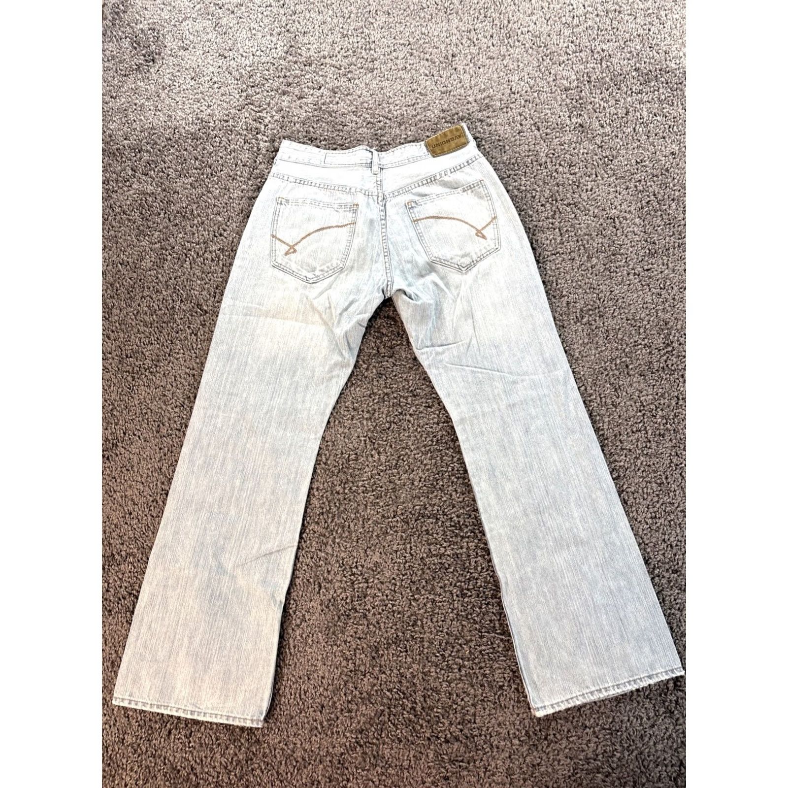 Vintage VINTAGE Unionbay Jeans Mens 32x30 Blue Loose Boot Baggy Y2K Skater Bootcut Denim Jeans Men 5-Pocket Distressed Logo Retro Size US 32 / EU 48 - 6 Thumbnail