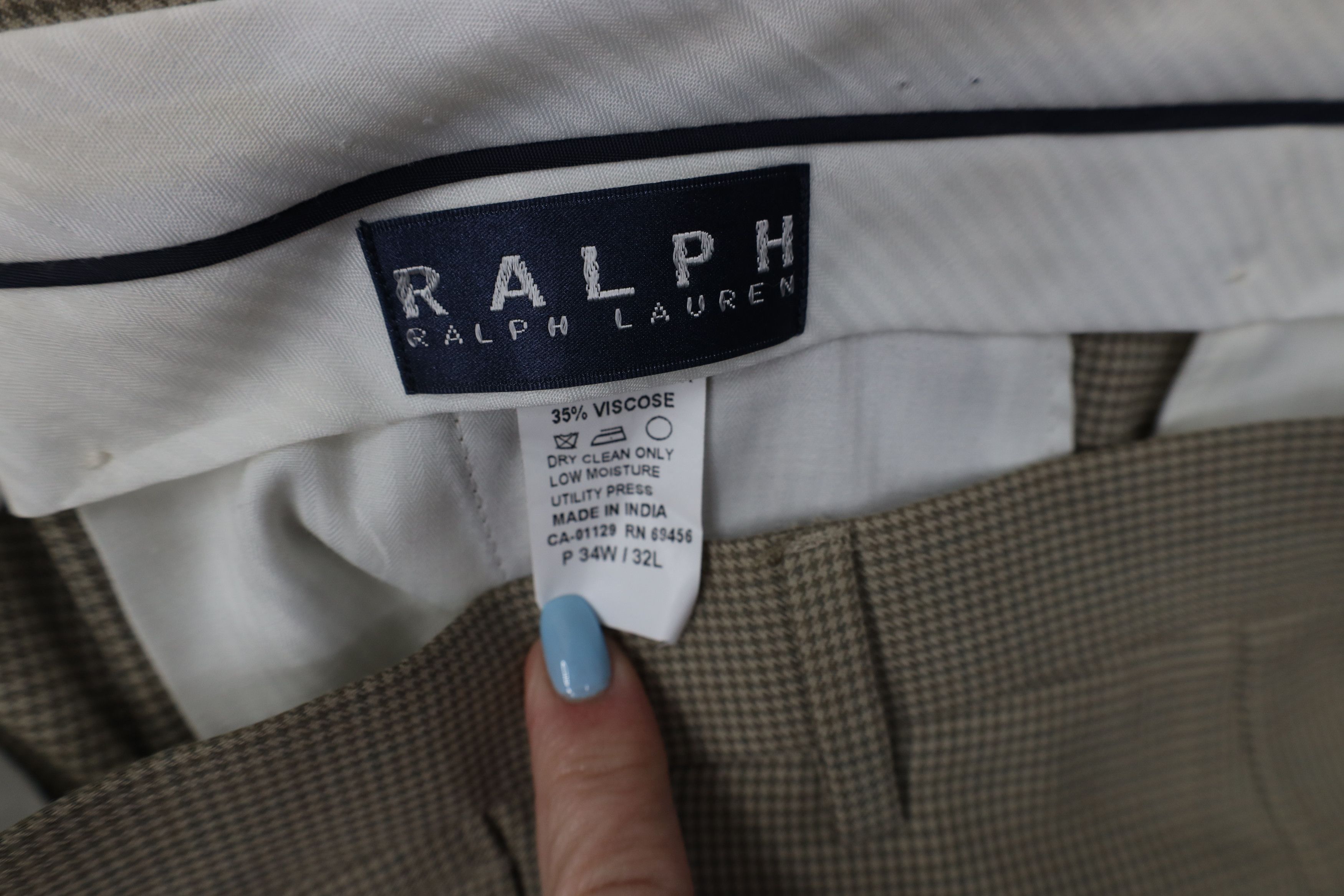Polo Ralph Lauren Vintage Ralph Lauren Pleated Knit Wide Leg Chino Pants Size US 34 / EU 50 - 7 Thumbnail