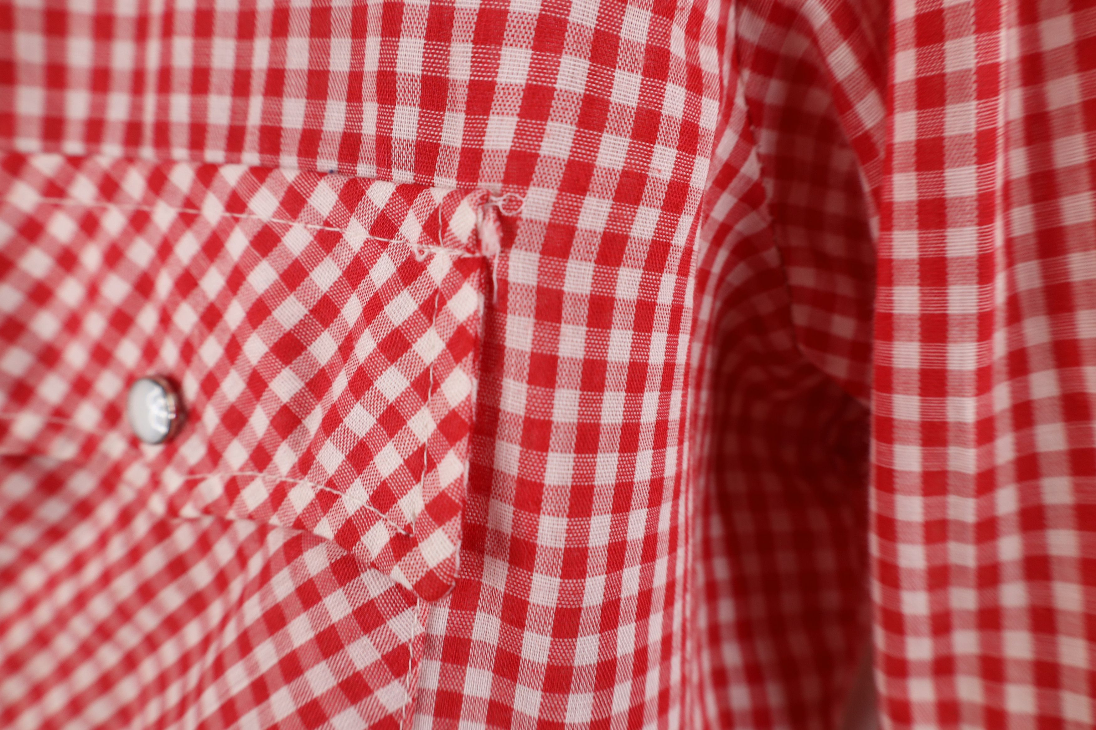 Vintage Vintage 70s Rockabilly Snap Button Shirt Gingham Plaid USA Size US L / EU 52-54 / 3 - 9 Thumbnail