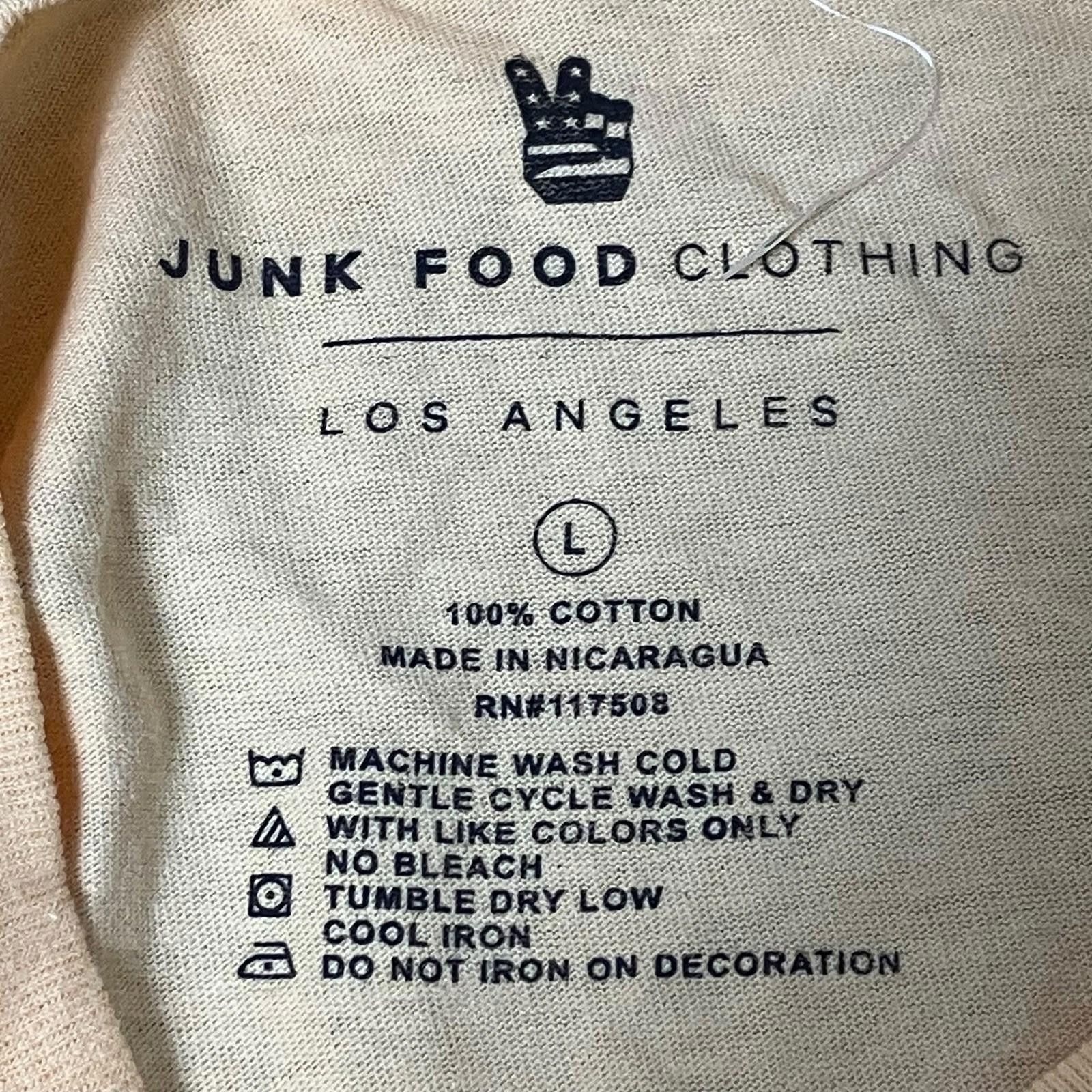 Junk Food Junk Food T-Shirt Mens L Yellow Hawaii Tropical Palm Trees Size US L / EU 52-54 / 3 - 4 Thumbnail