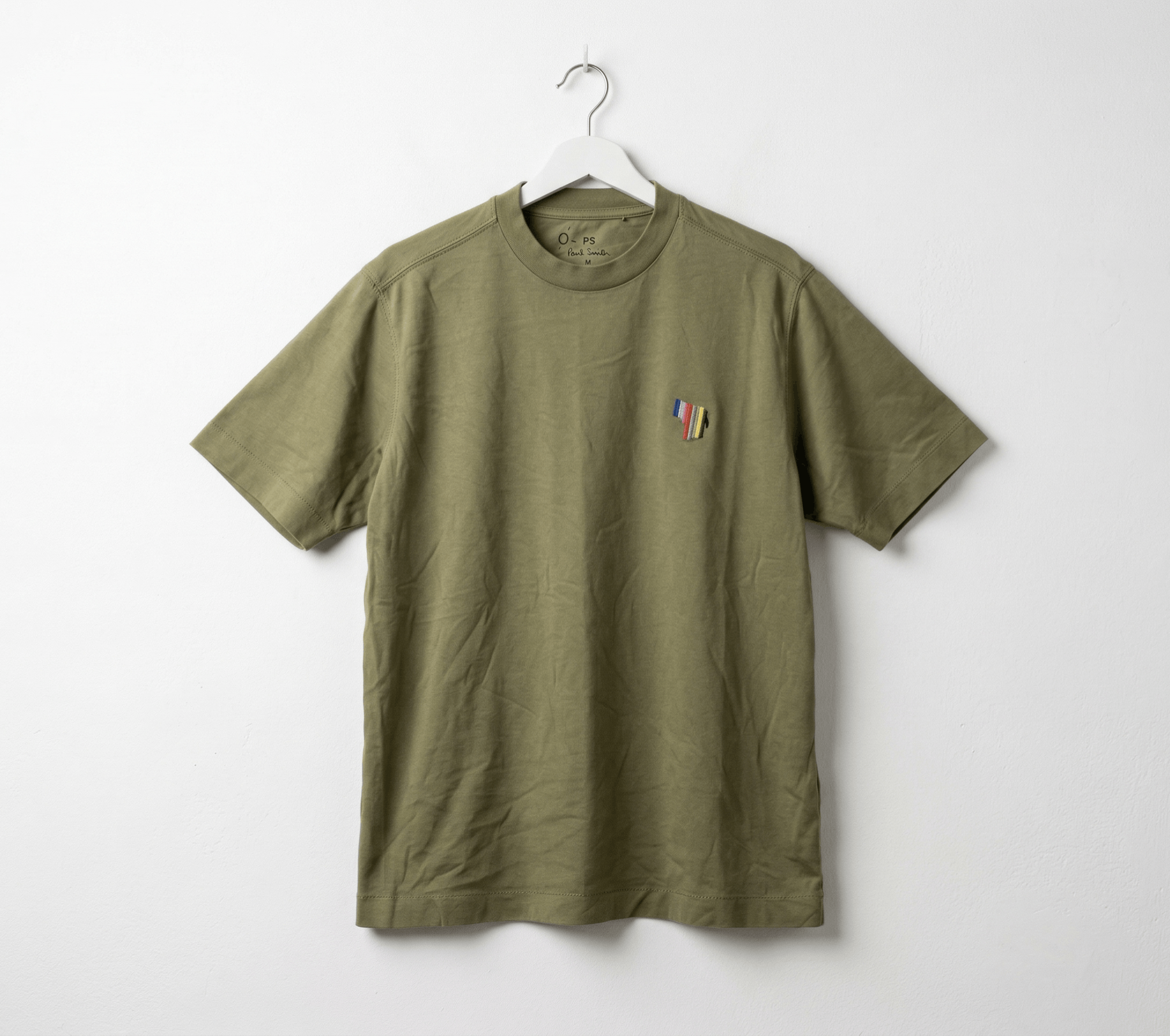 Paul Smith Paul Smith Zebra Logo Organic Cotton Tee Olive Green Men M Size US M / EU 48-50 / 2 - 1 Thumbnail