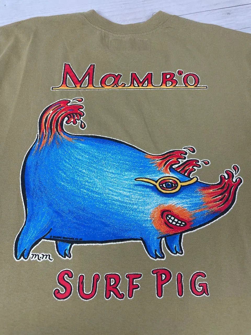 Mambo Vintage Mambo 1998 Surf Pig T Shirt Australian Size US L / EU 52-54 / 3 - 9 Thumbnail