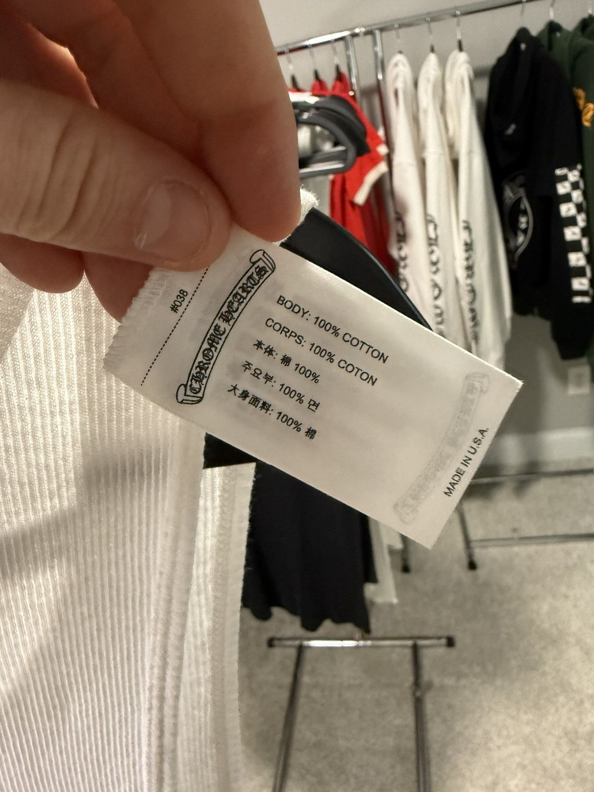 Chrome Hearts Chrome Hearts White Muyumi Ribbed Tank Size US XL / EU 56 / 4 - 3 Thumbnail