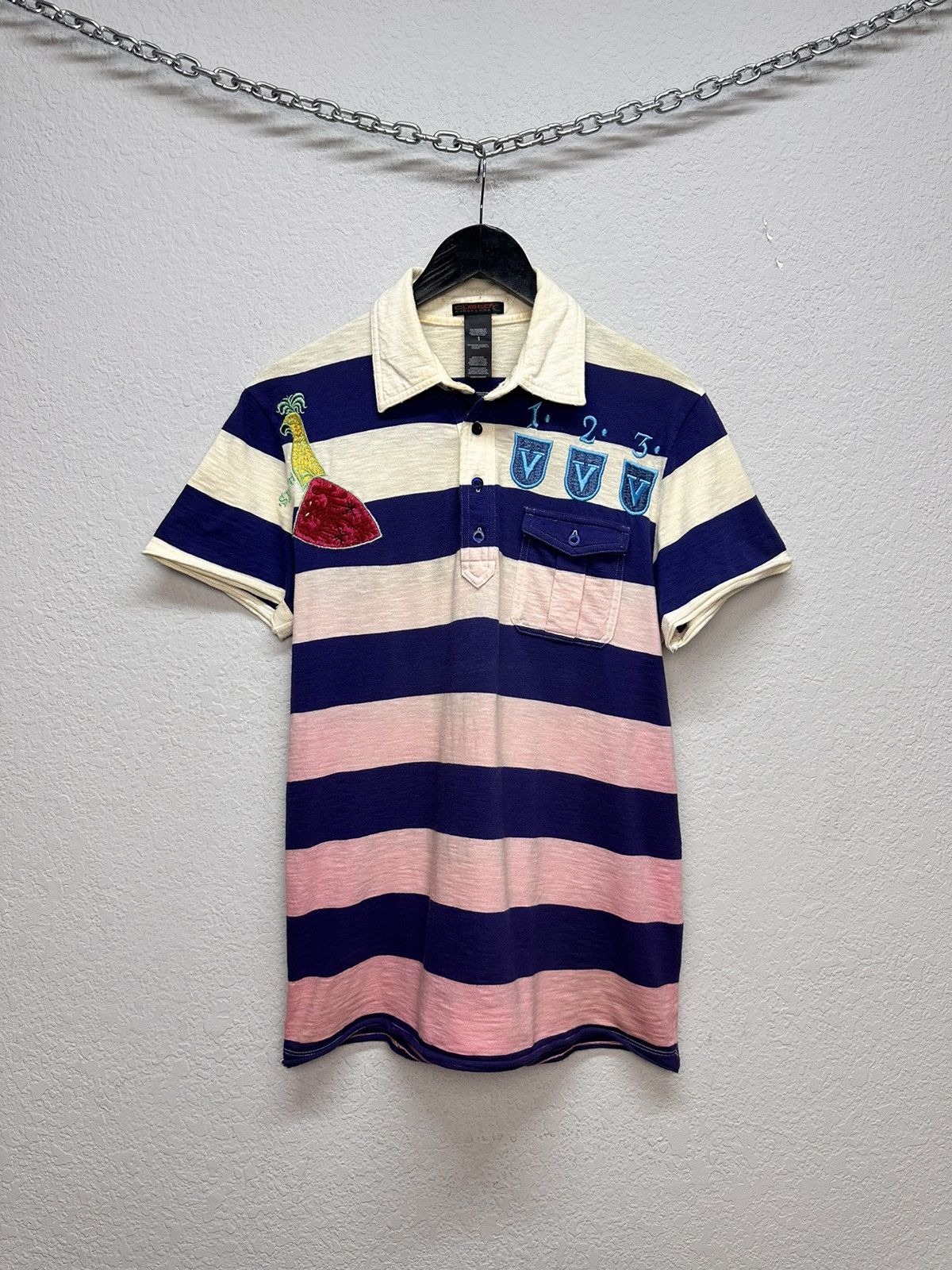 Custo Barcelona Custo Barcelona Multicolor Striped Graphic T-Shirt S Size US S / EU 44-46 / 1 - 1 Thumbnail
