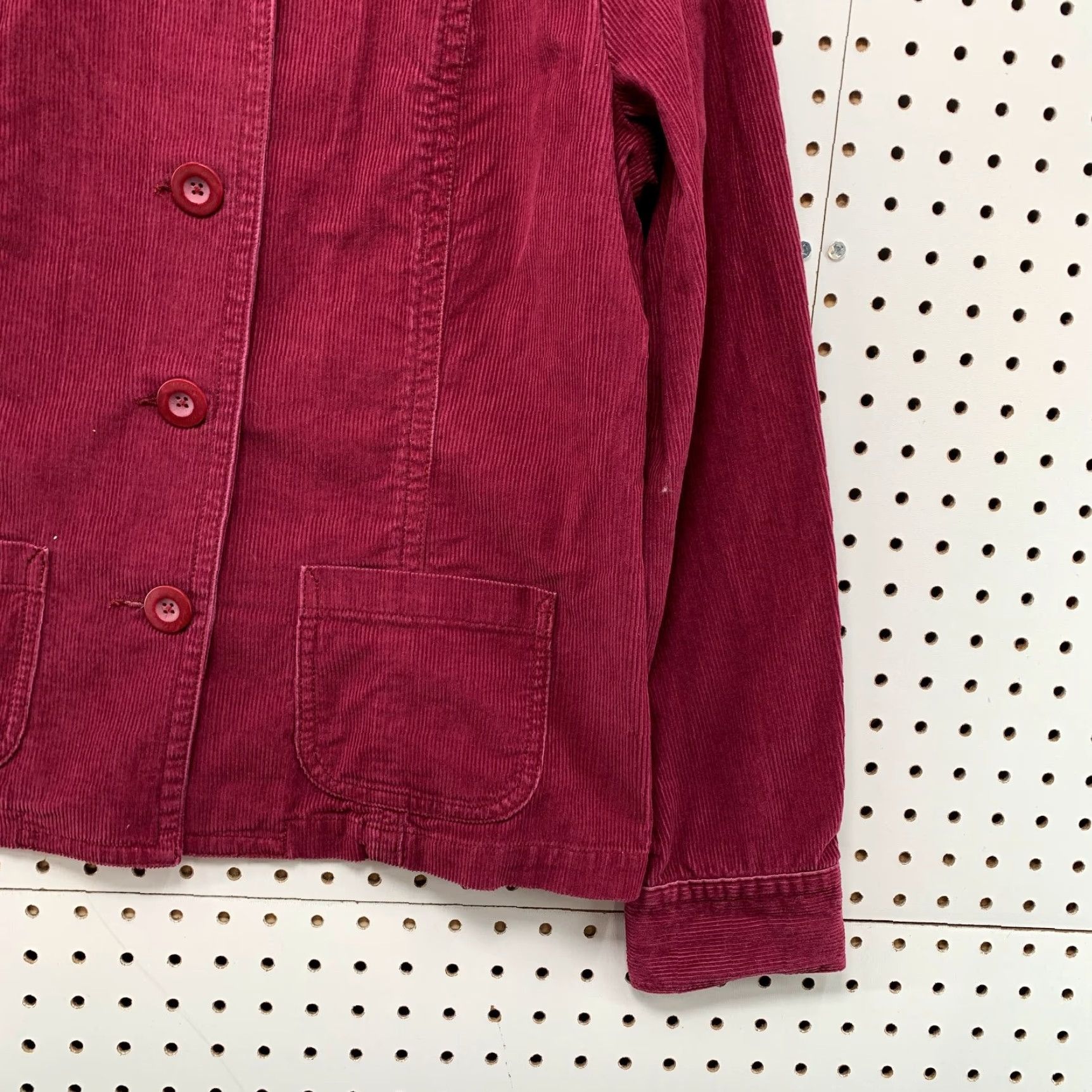 Eddie Bauer Eddie Bauer Corduroy Jacket Womens Large Red Pocket Cotton Jacket Size L / US 10 / IT 46 - 6 Thumbnail