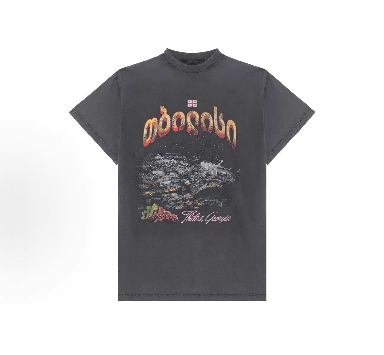 Balenciaga Balenciaga Georgia Night short sleeve T-shirt Black 4 Size S / US 4 / IT 40 - 1 Thumbnail