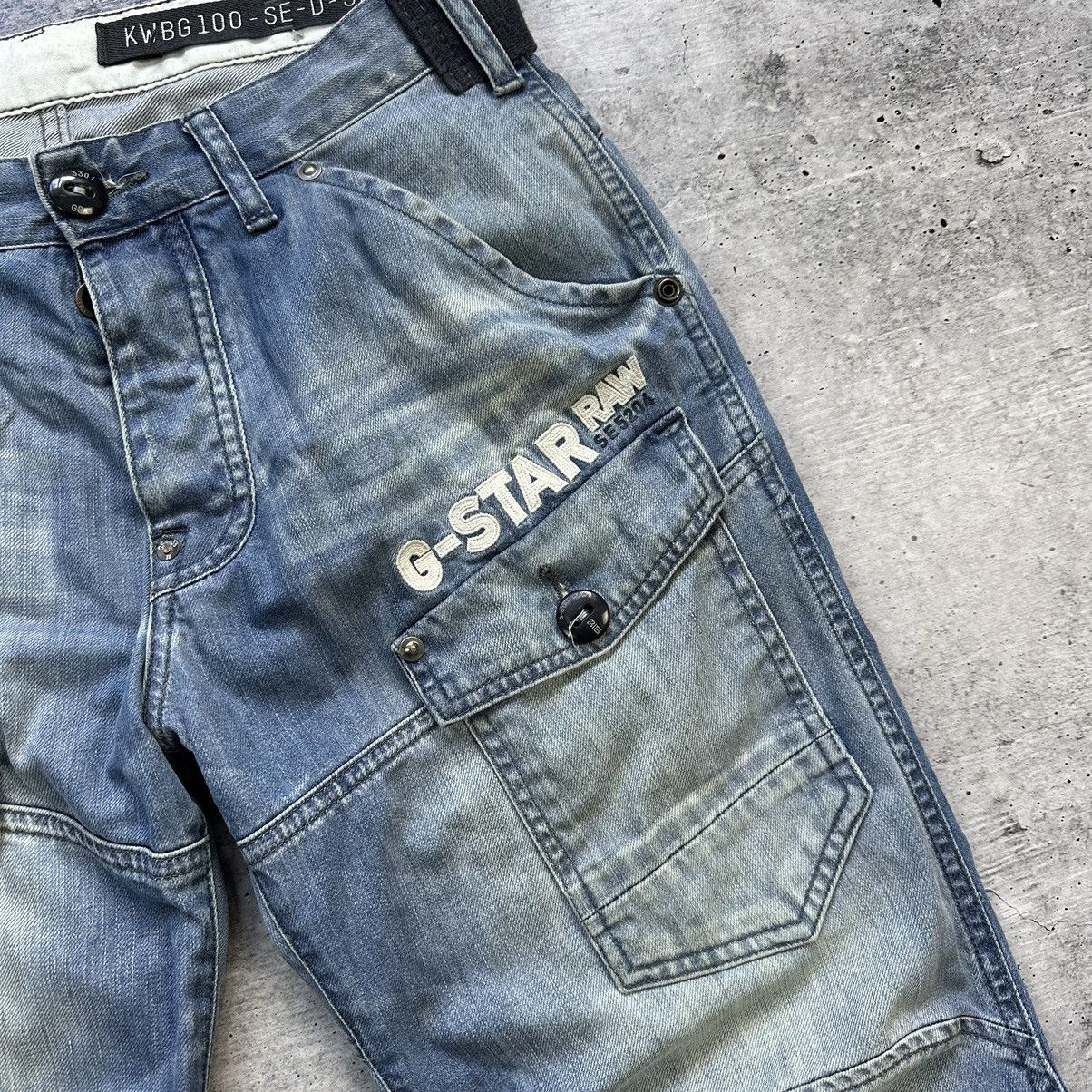 Other G Star Raw Vintage Denim Pants Double Knee Jeans Y2K Hype Size US 32 / EU 48 - 5 Thumbnail