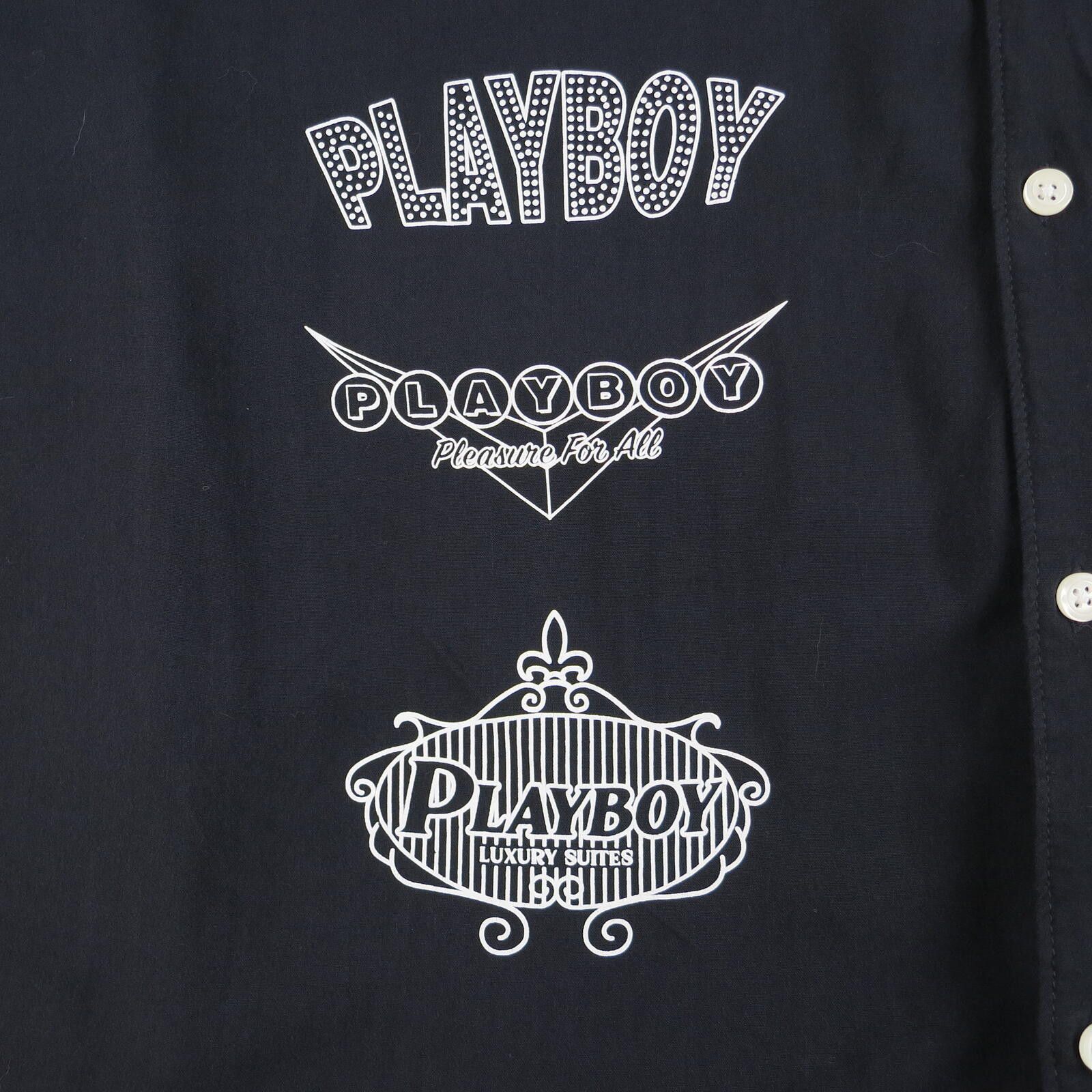 Playboy Playboy by PacSun Neon Capital Camp Shirt Men's Large Size US L / EU 52-54 / 3 - 3 Thumbnail