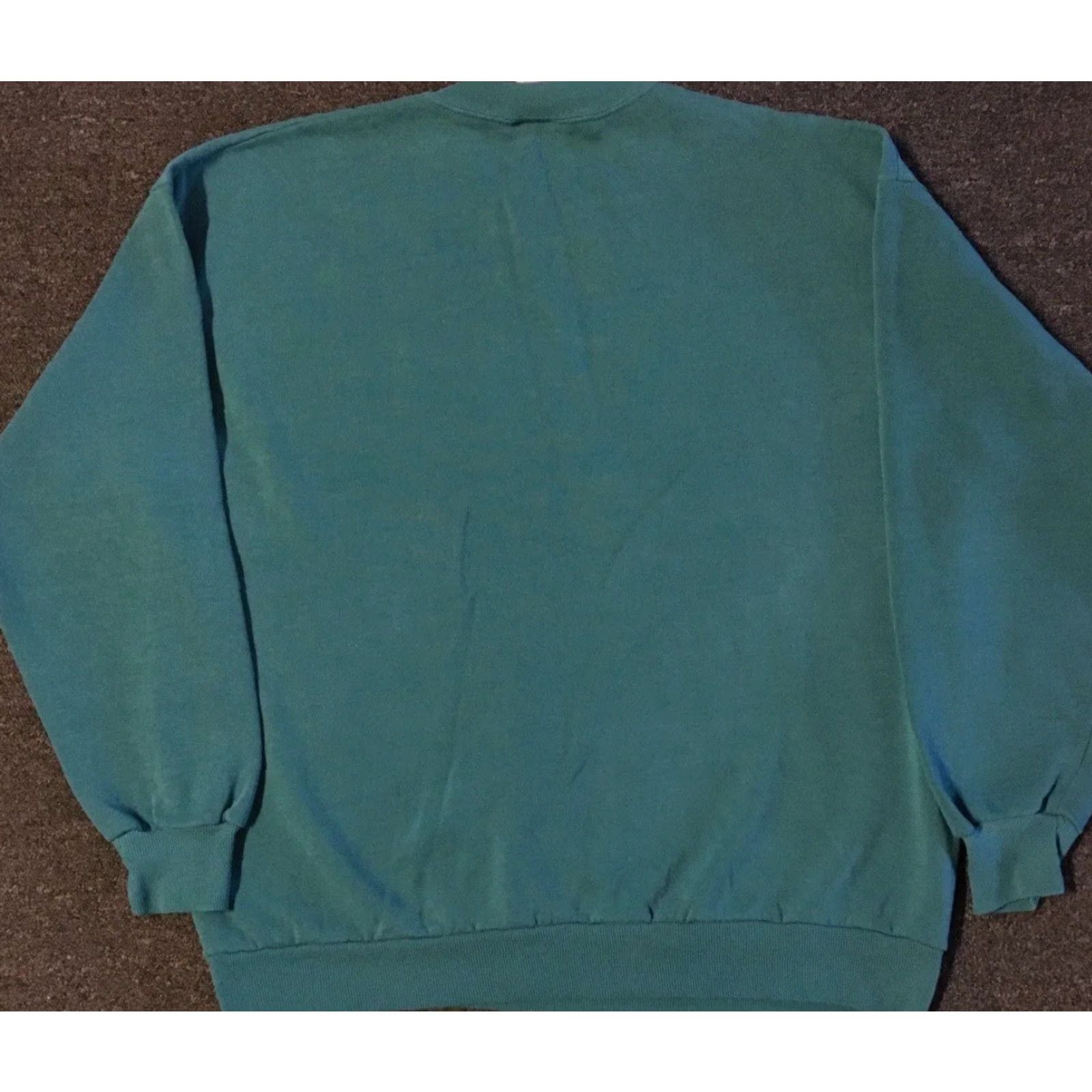 Vintage VINTAGE Jerzees Sweatshirt Hoodie L Green 90s Grunge Punk Biker USAMens Size US L / EU 52-54 / 3 - 2 Thumbnail