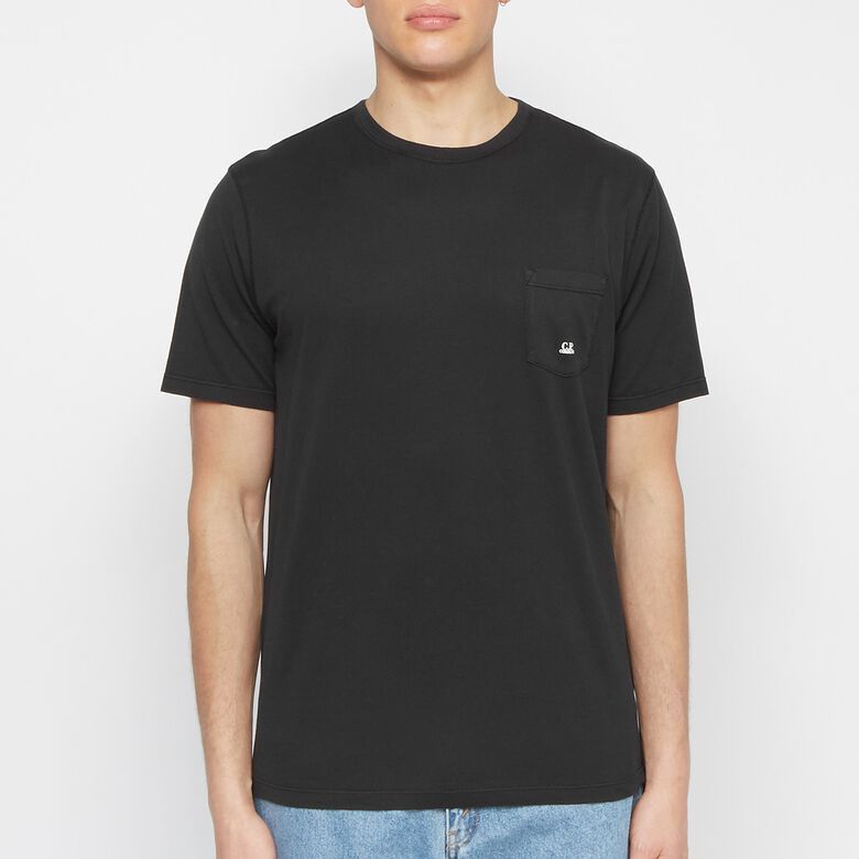C.P. Company o1y1224 Logo Crewneck T-Shirt in Black Size US XS / EU 42 / 0 - 2 Thumbnail