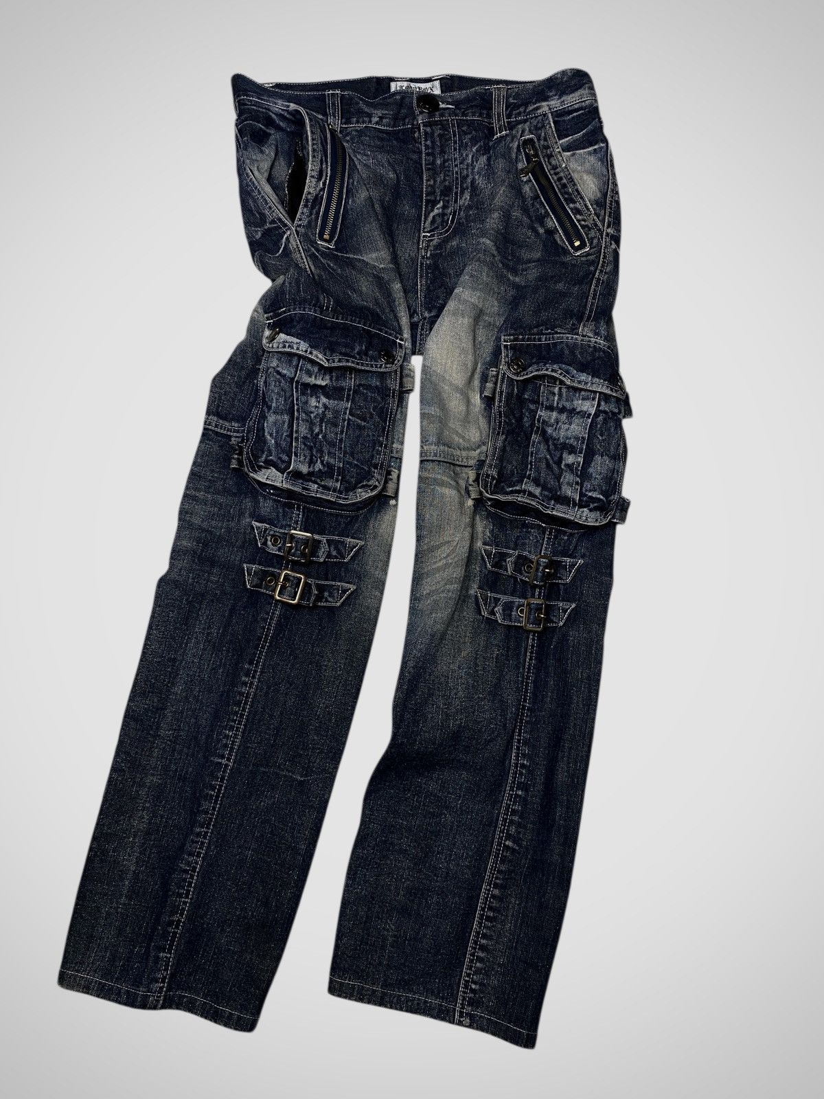 If Six Was Nine Lowbox Seawash 3D Cargo Jeans Size US 30 / EU 46 - 5 Thumbnail