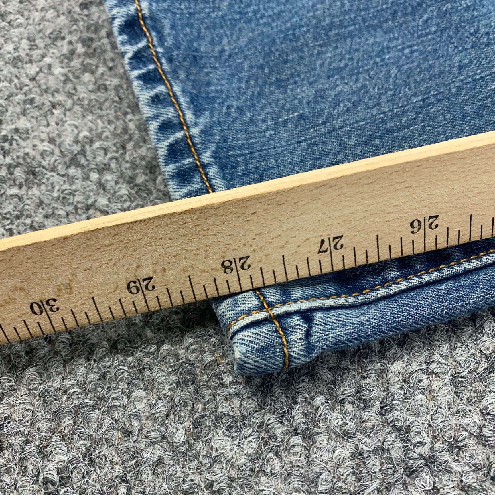 Levi's VTG Levi's 501 Jeans Mens 36x30 Straight Denim Distressed 90s Blue Button Fly Slim Regular 5-Pocket Design Mens Size US 36 / EU 52 - 5 Thumbnail