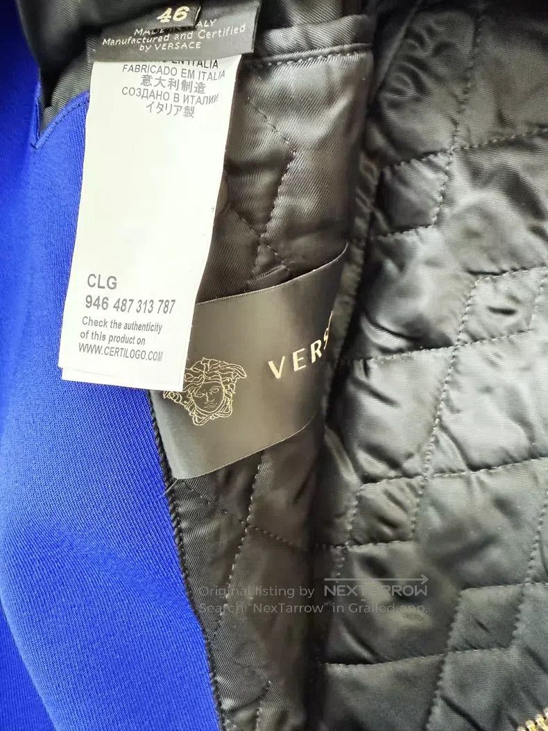Versace Versace Main line wool blend patchwork cotton jacket Size US S / EU 44-46 / 1 - 9 Thumbnail