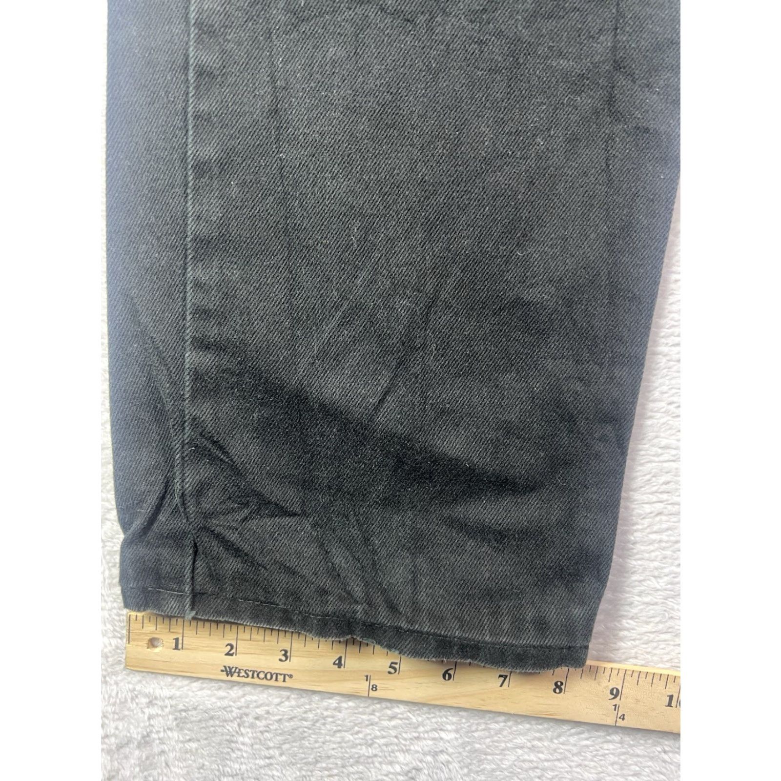 Levi's VINTAGE Levi's 751 Jeans Mens 34x32 Black Regular Fit Straight Leg Denim Workwear Size US 34 / EU 50 - 5 Thumbnail