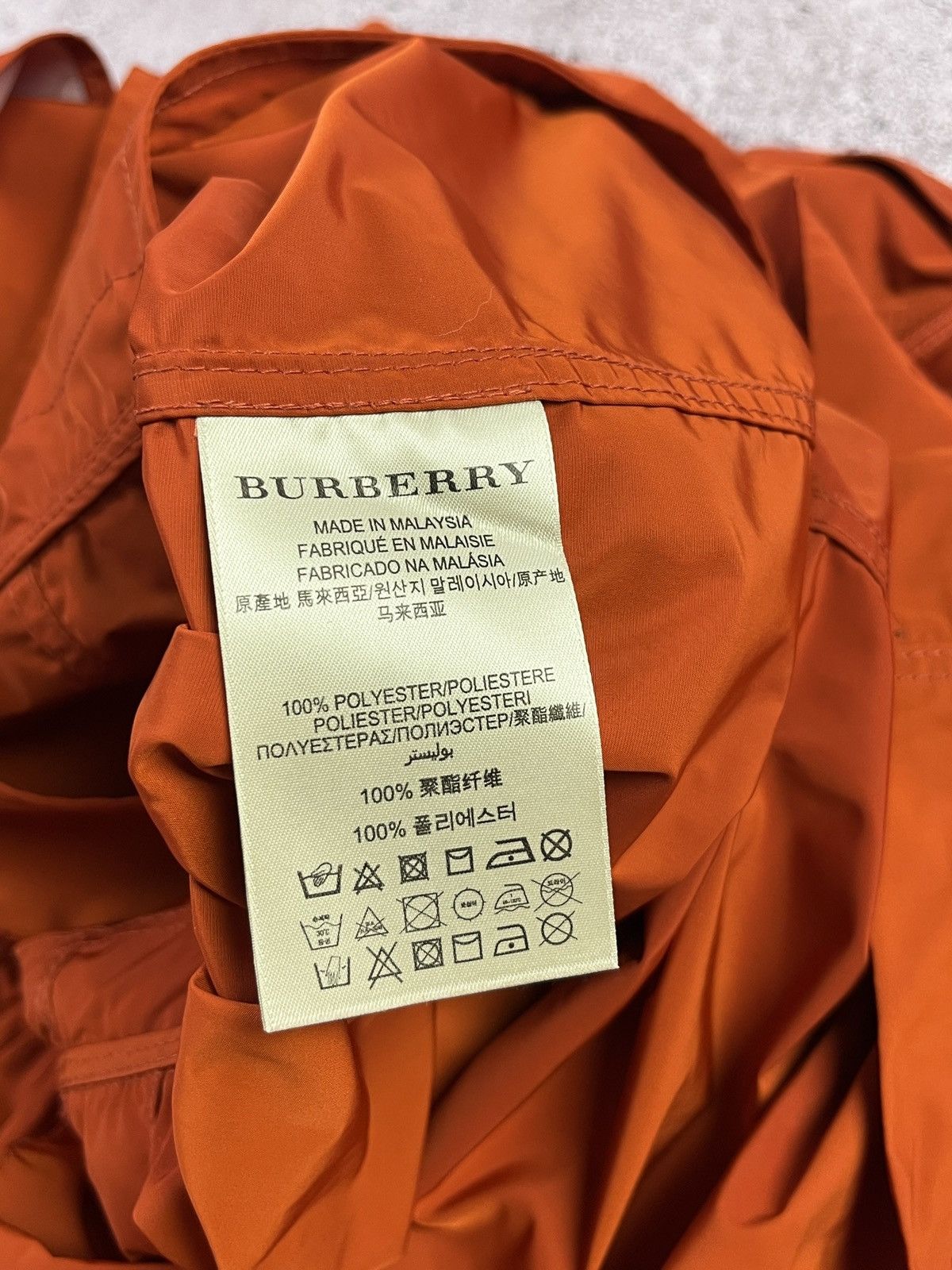 Burberry Burberry Brit Orange Trench Coat Nova Check Lightweight Size S / US 4 / IT 40 - 16 Thumbnail