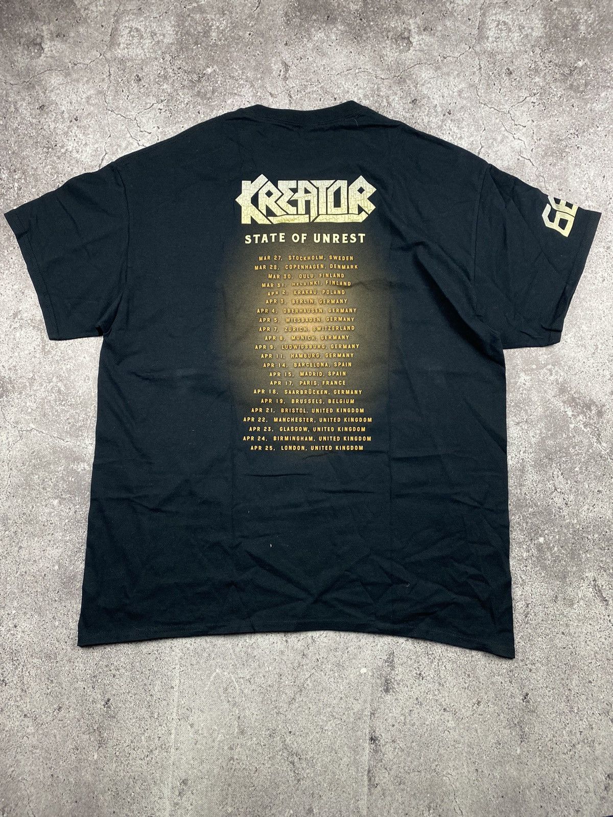 Band Tees × Vintage Kreator your vintage State of Unrest shirt band Size US XL / EU 56 / 4 - 4 Thumbnail