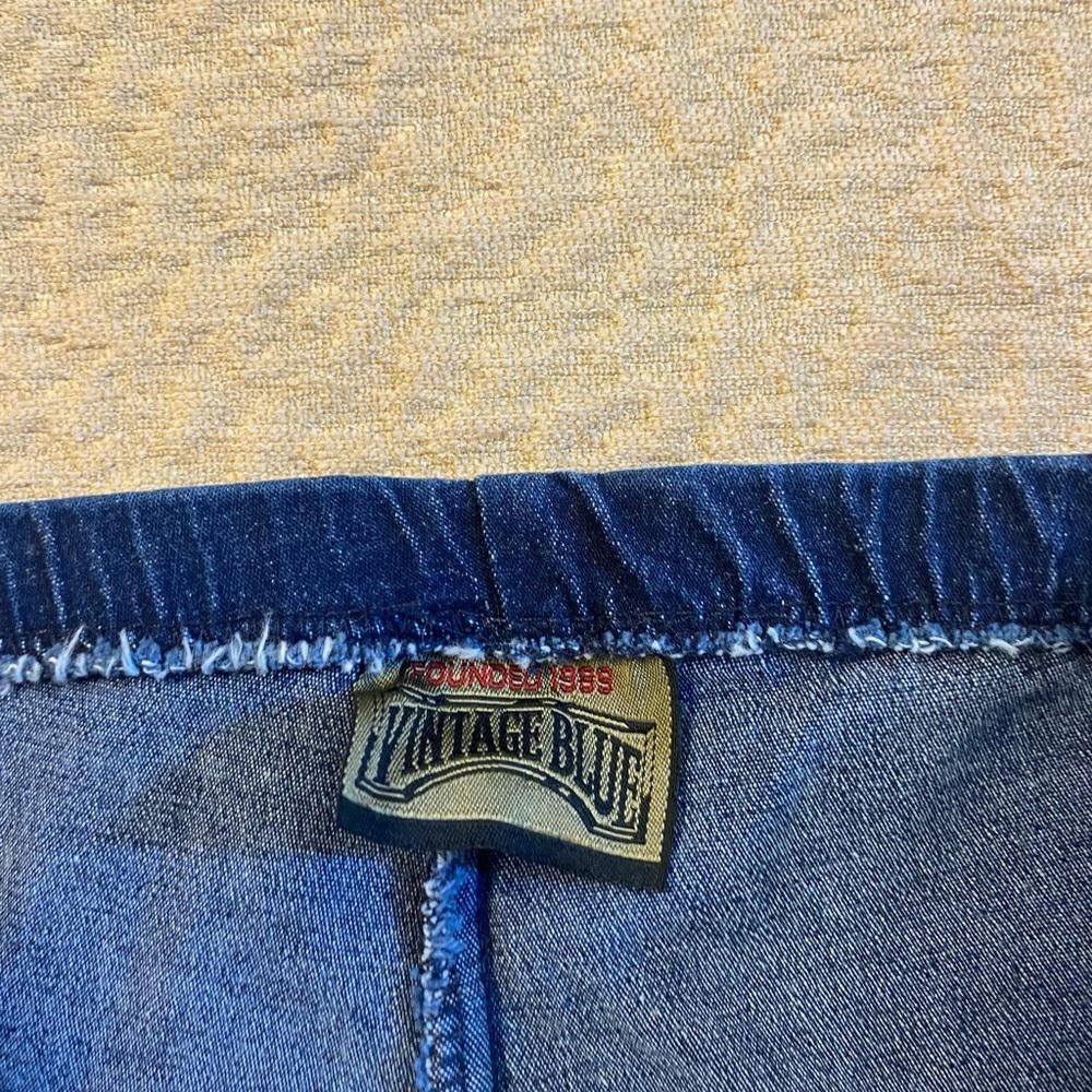 Designer Vintage blue denim stretch jeans Size 36" / US 14 / IT 50 - 3 Thumbnail