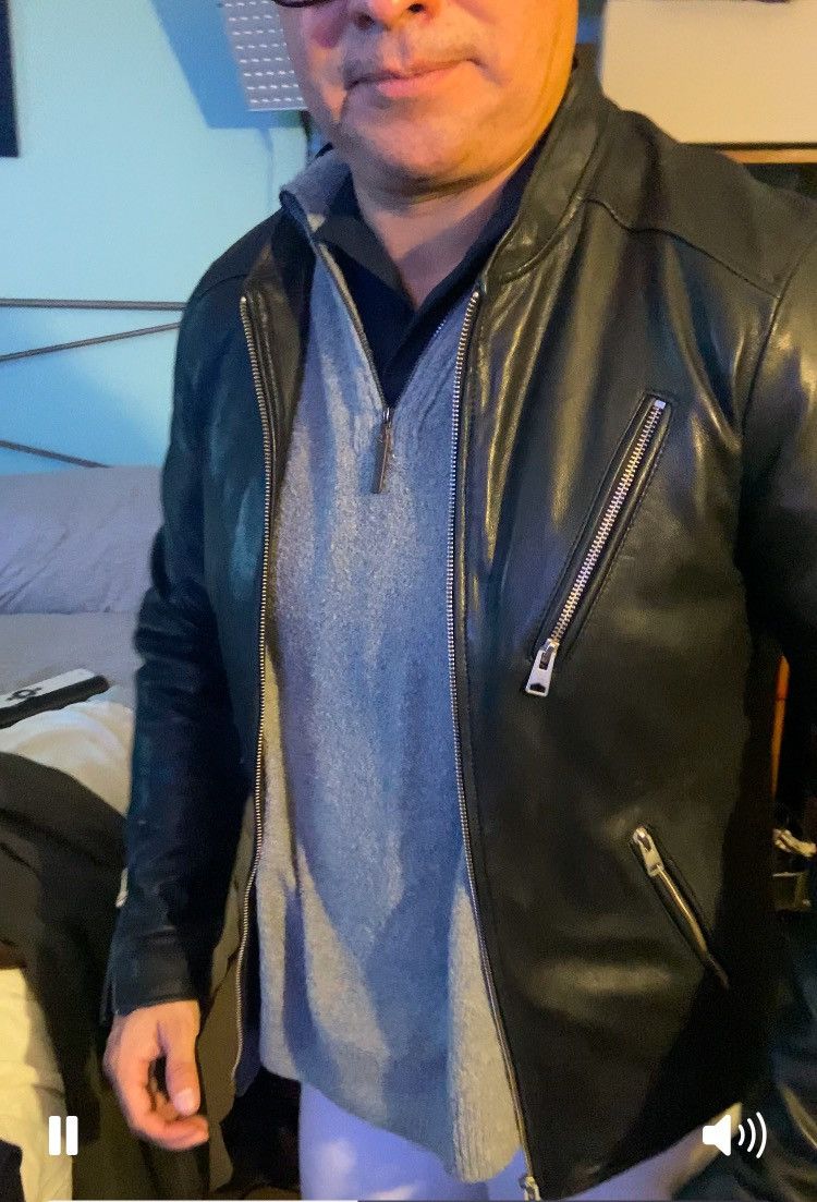 Allsaints AllSaints leather bomber Size US M / EU 48-50 / 2 - 14 Thumbnail