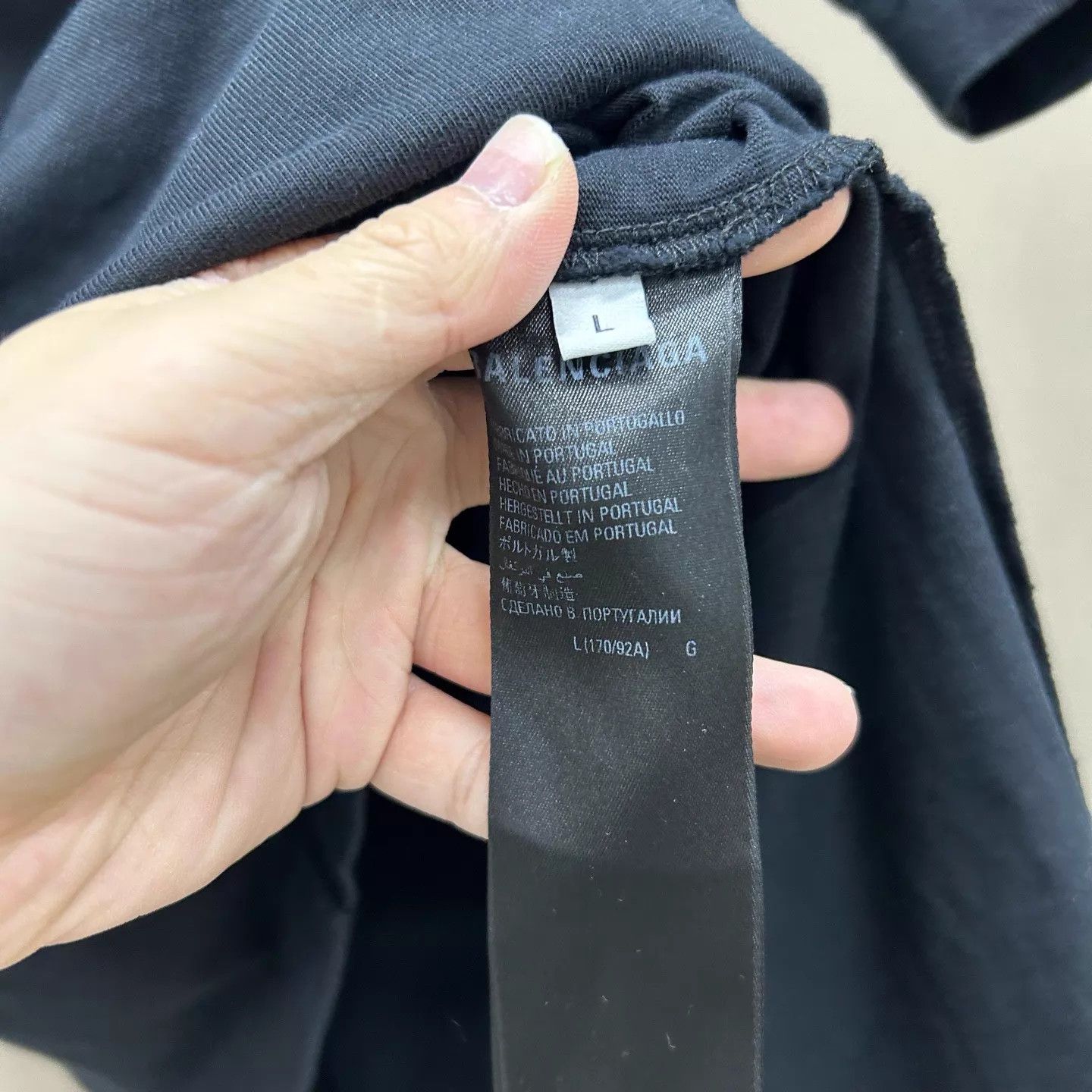 Balenciaga Balenciaga 99 New Black Printed Logo Short Tee L Size L / US 10 / IT 46 - 4 Thumbnail