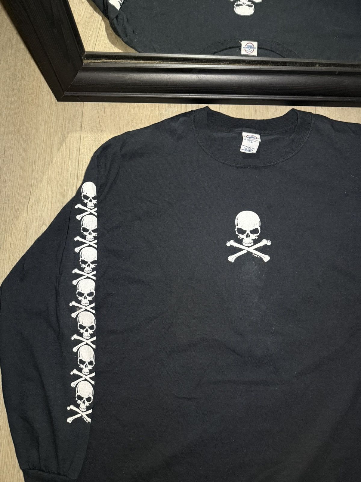 Fashion Victim Vintage / Y2K 2002 Fashion Victim Skull Long Sleeve Size US XXL / EU 58 / 5 - 5 Thumbnail