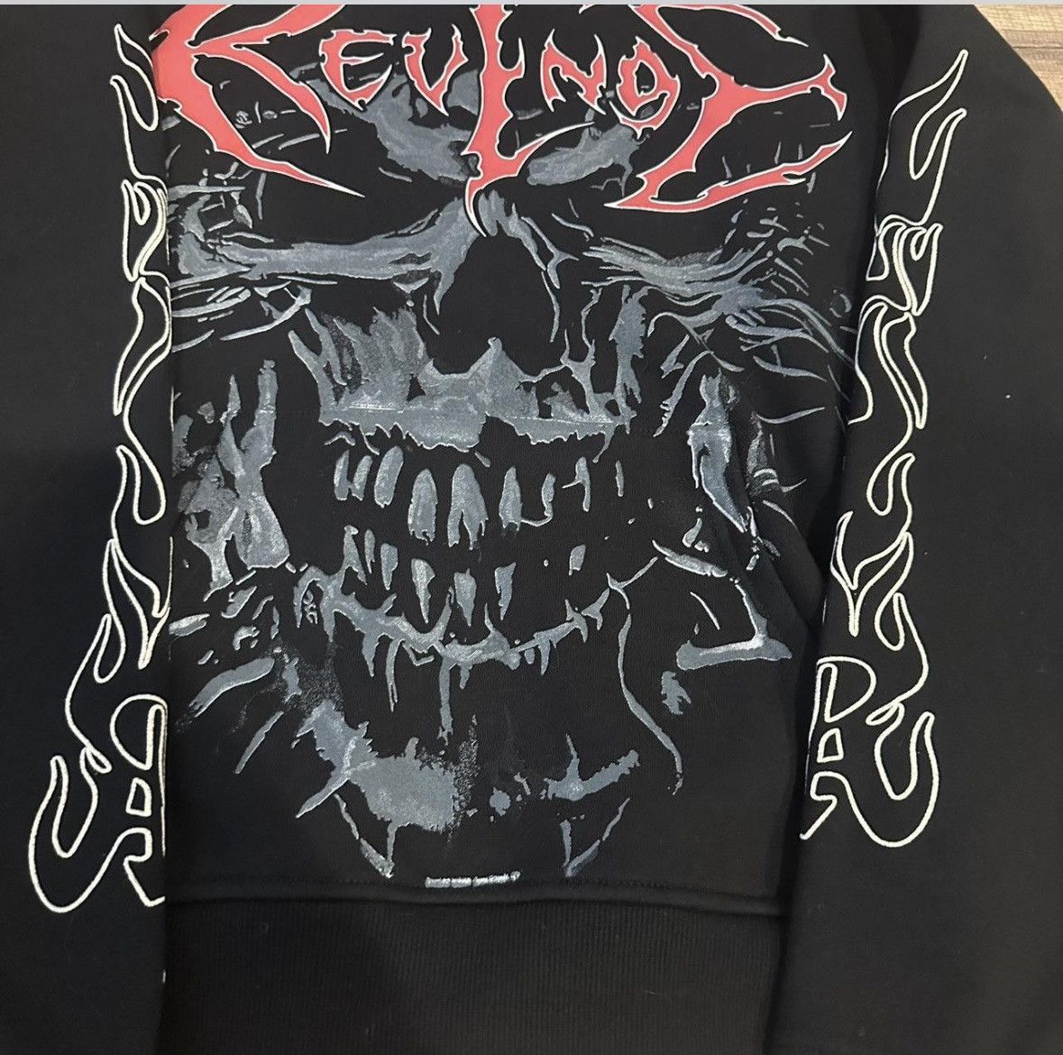 Revenge REVENGE SKULL FLAME HOODIE Size US M / EU 48-50 / 2 - 2 Thumbnail