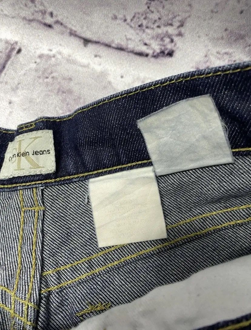 Calvin Klein Womens Calvin Klein Baggy Embroidered Grunge Opium Jeans Size 28" / US 6 / IT 42 - 2 Thumbnail