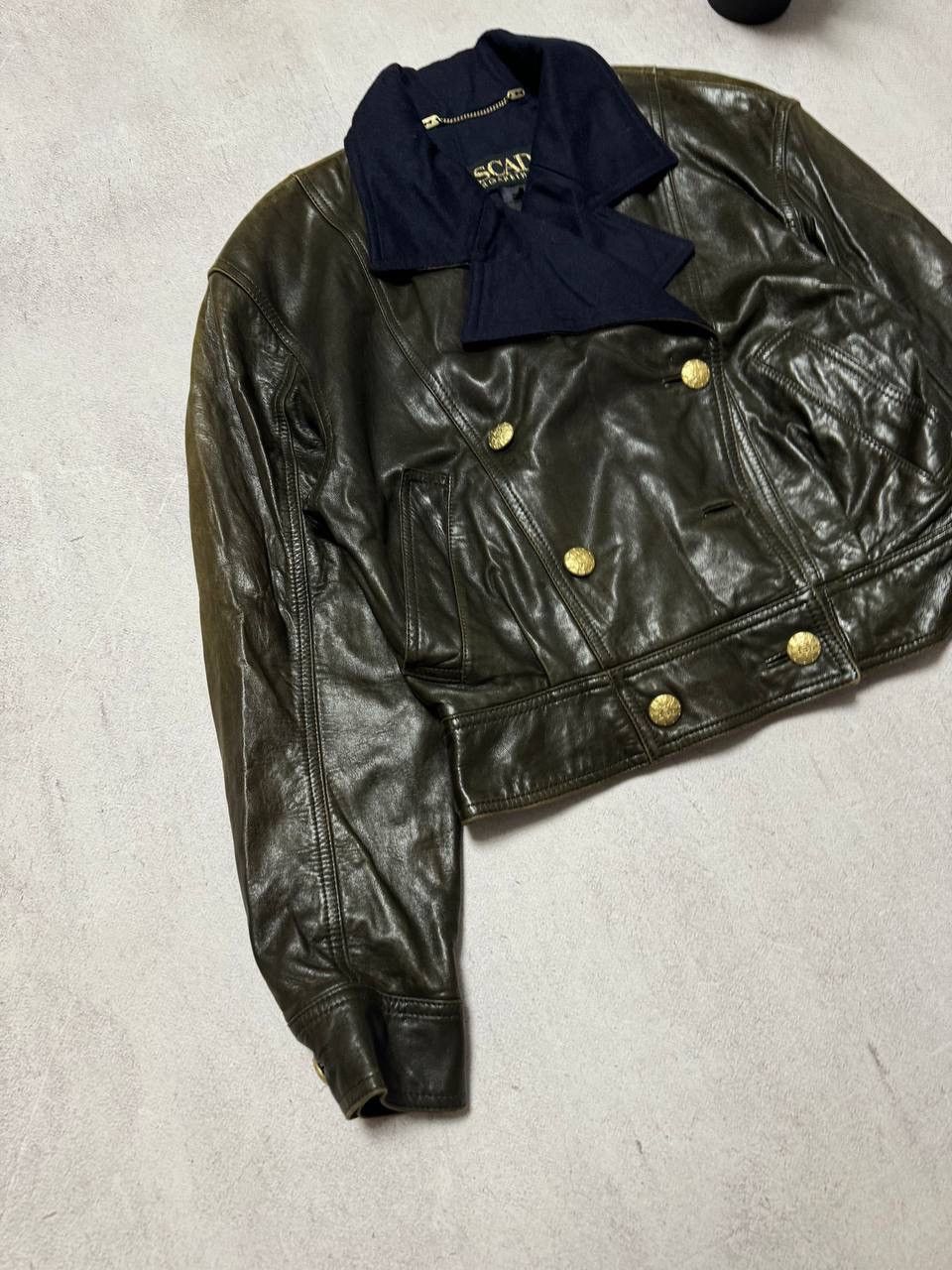 Escada × Vintage Vintage Escada Leather Jacket Bomber Very Rare Women Size M / US 6-8 / IT 42-44 - 2 Thumbnail