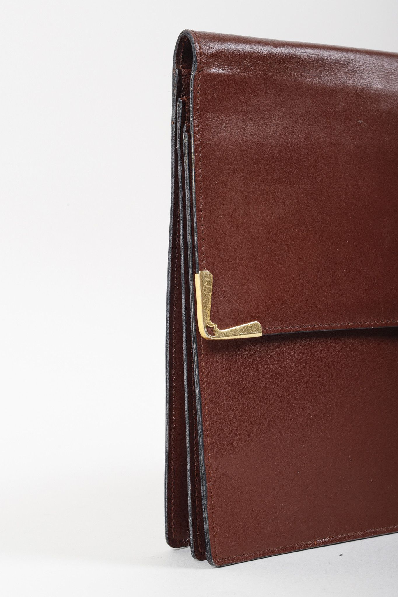 Cartier Cartier Logo Red Burgundy Leather Vintage Document Case Size ONE SIZE - 7 Thumbnail