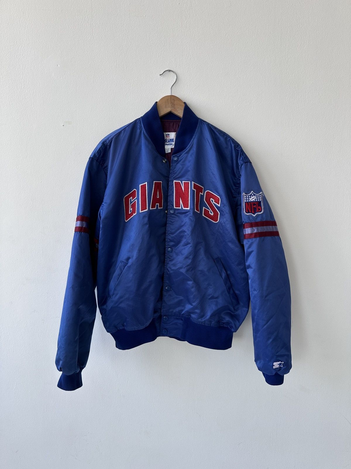 NFL × Starter New York Giant 80s Varsity Bomber Jacket Vintage Starter NFL Size US XL / EU 56 / 4 - 1 Thumbnail