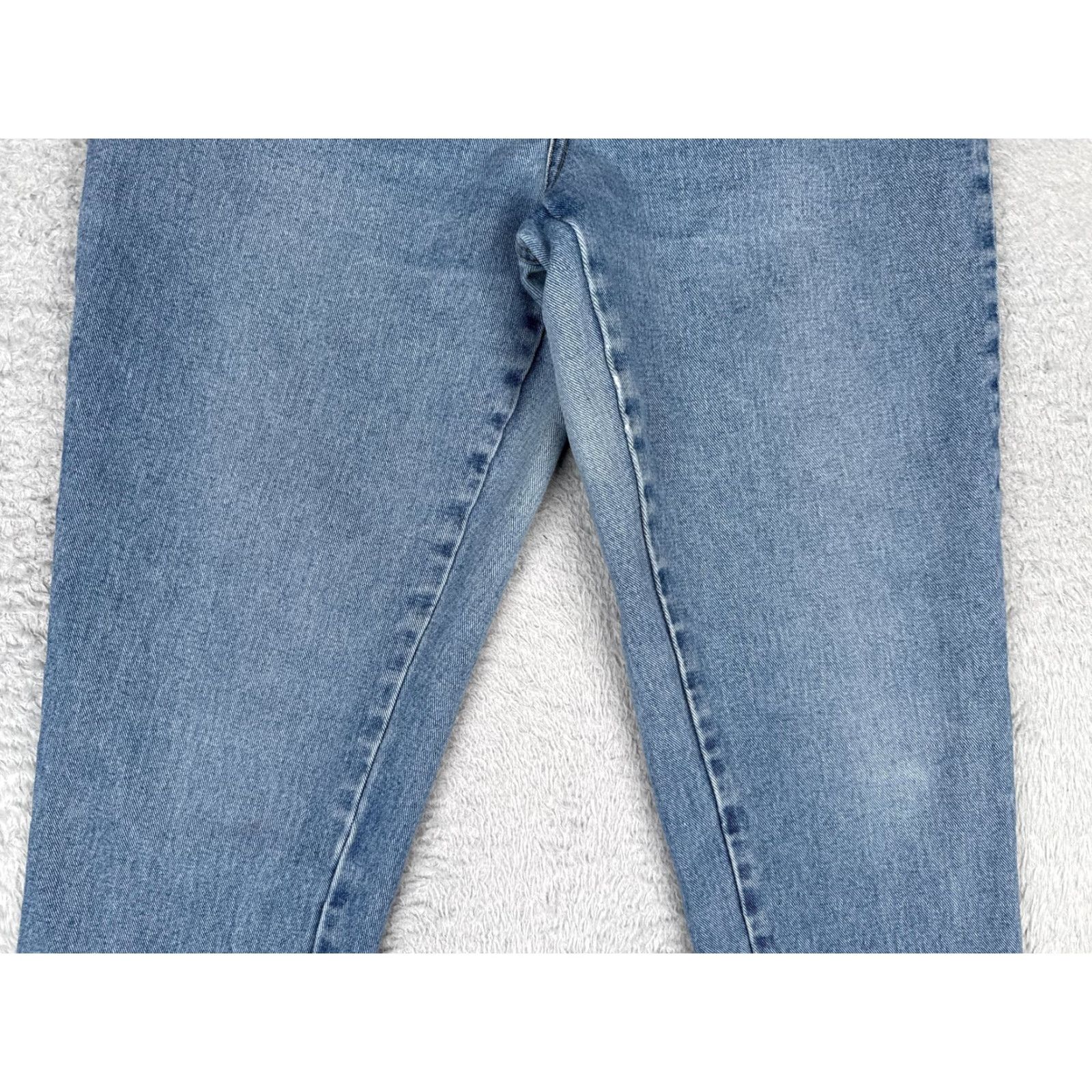 Bill Blass VINTAGE Bill Blass Jeans Womens 12P Blue High Rise Straight 27Inseam 27 In 100% Cotton Denim Easy Fit Size 34" / US 12 / IT 48 - 3 Thumbnail