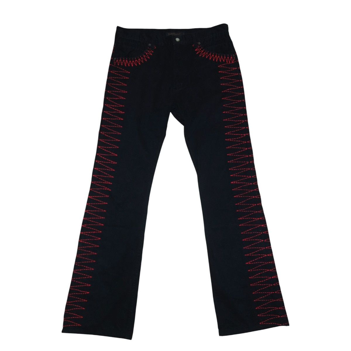 Undercover Undercover SS03 “Scab” Patchwork and Knit Work Pants