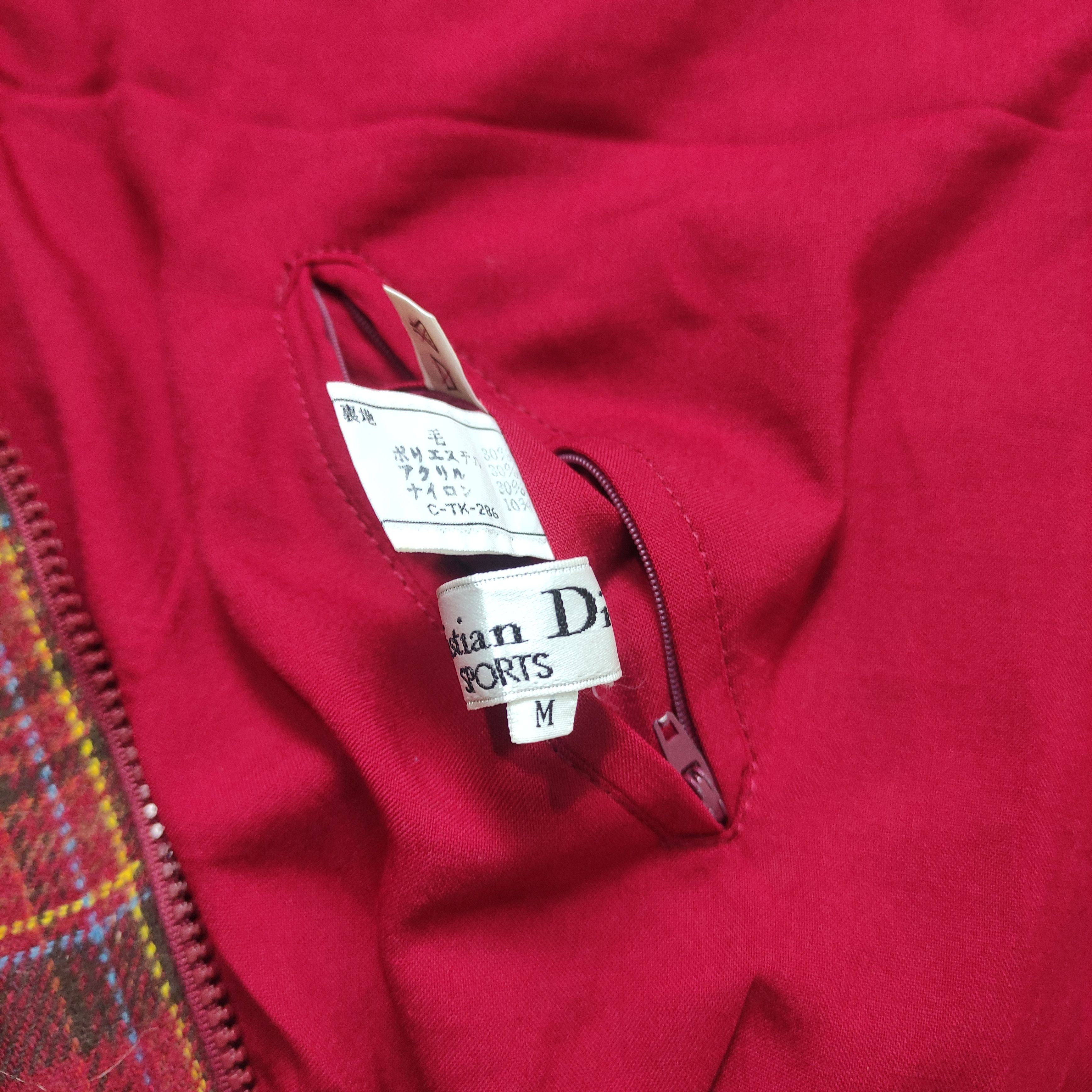 Christian Dior Monsieur × Dior × Vintage Christian Dior Sport Bomber Jacket Reversible Size M / US 6-8 / IT 42-44 - 7 Thumbnail