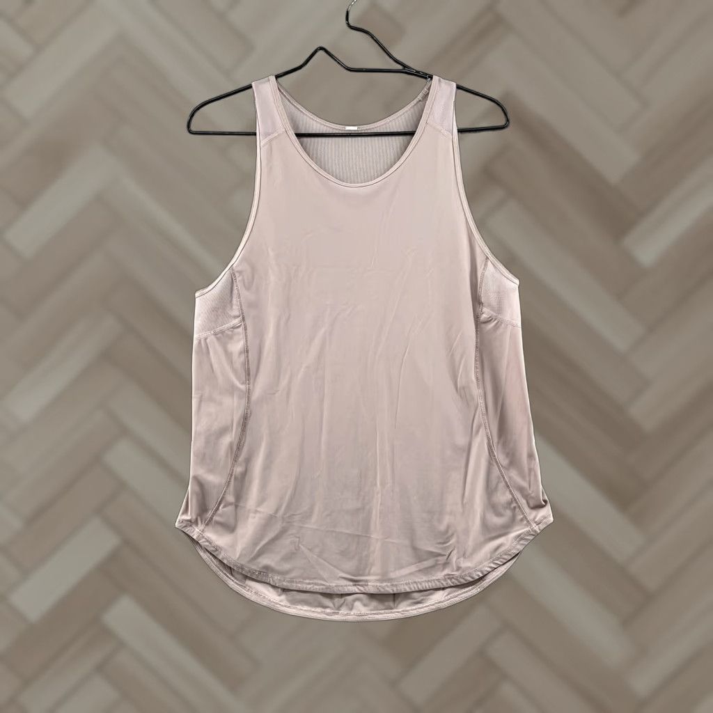 Lululemon Womens Tank Top Purple Athletic Pullover Sports Yoga 10 Regular Nylon Blended Fabric Sleeveless Strappy Sleeve (Size Large)