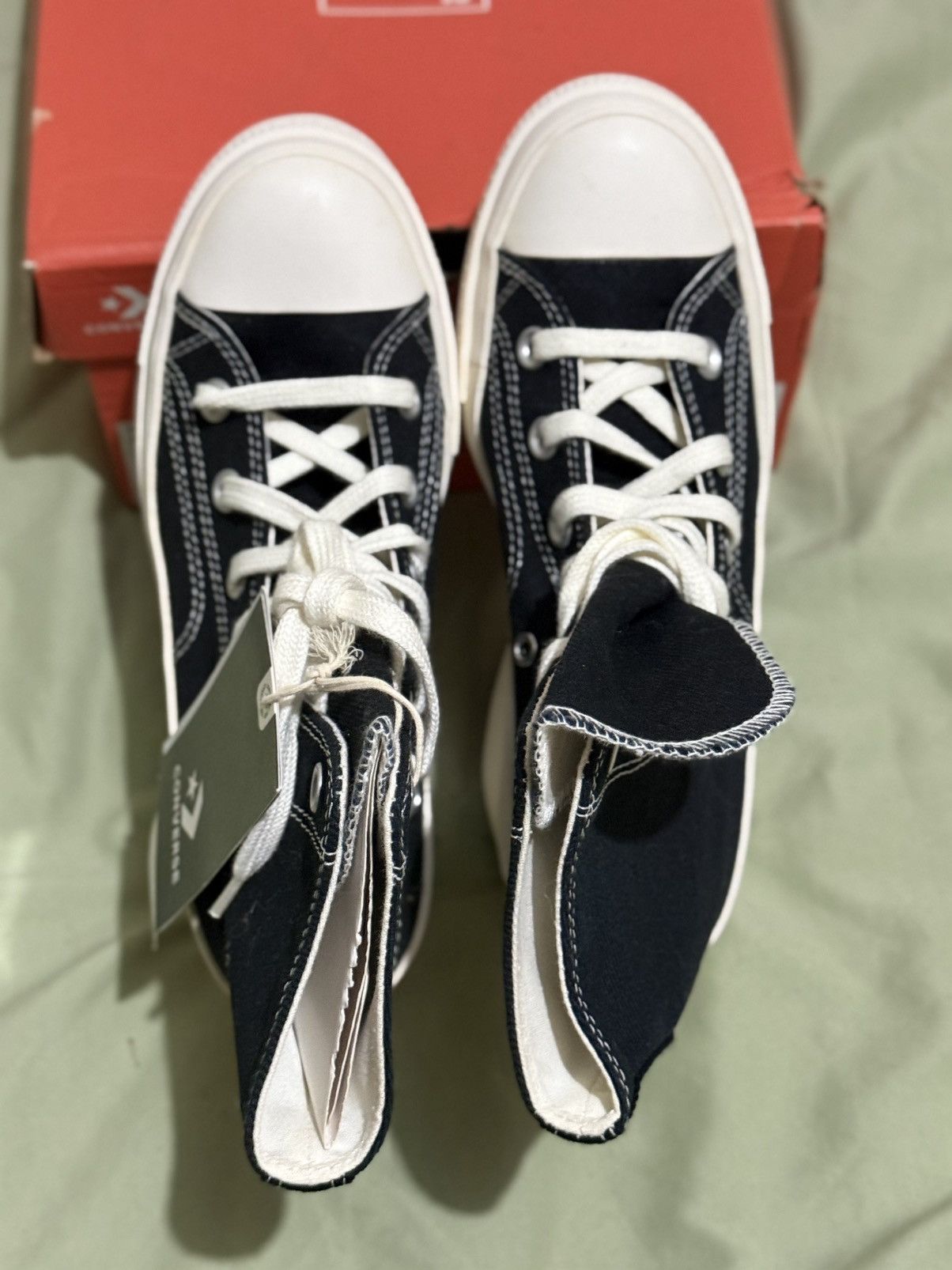 Converse Converse Chuck 70 Heel HI Black White Size US 6.5 / IT 36.5 - 3 Thumbnail