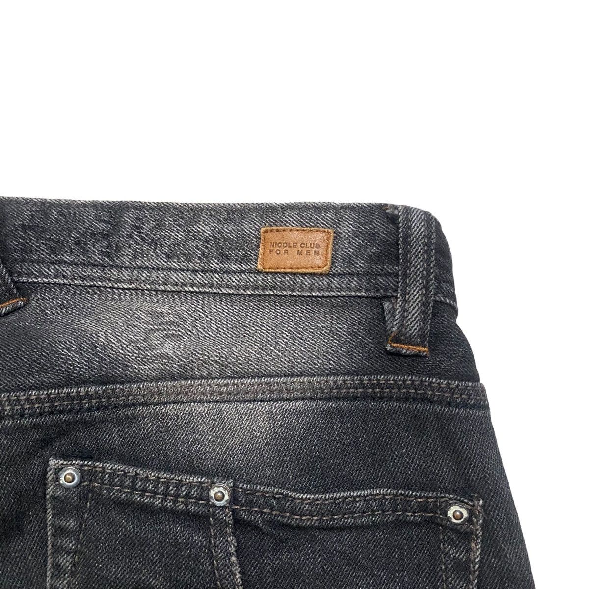 Nicole Club NCFM Mudwash Distressed Denim Flare Jeans Size US 31 - 12 Thumbnail