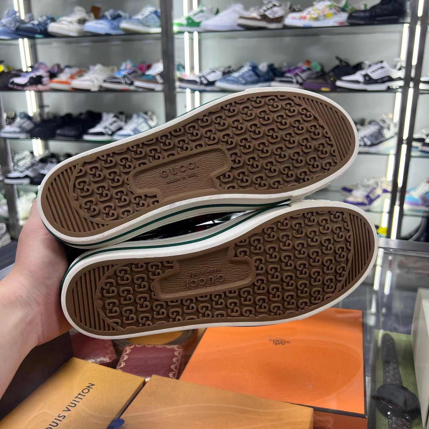 Gucci Gucci Tennis 1977 GG Supreme blue sneakers UK5 Size US 7.5 / IT 37.5 - 6 Thumbnail