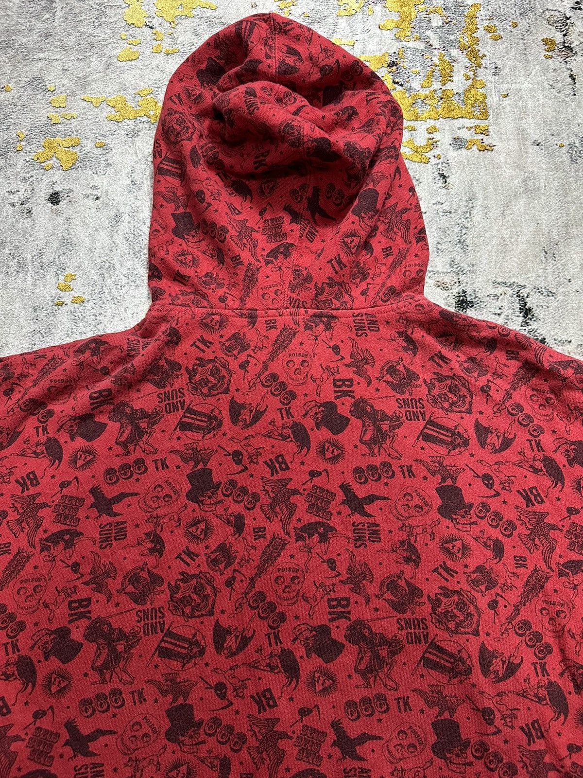 Drain Gang JAPAN 666 DEVIL&SKULL BRAND AND SUNS IFSIXWASNINE PUNK STYLE Size US XL / EU 56 / 4 - 7 Thumbnail